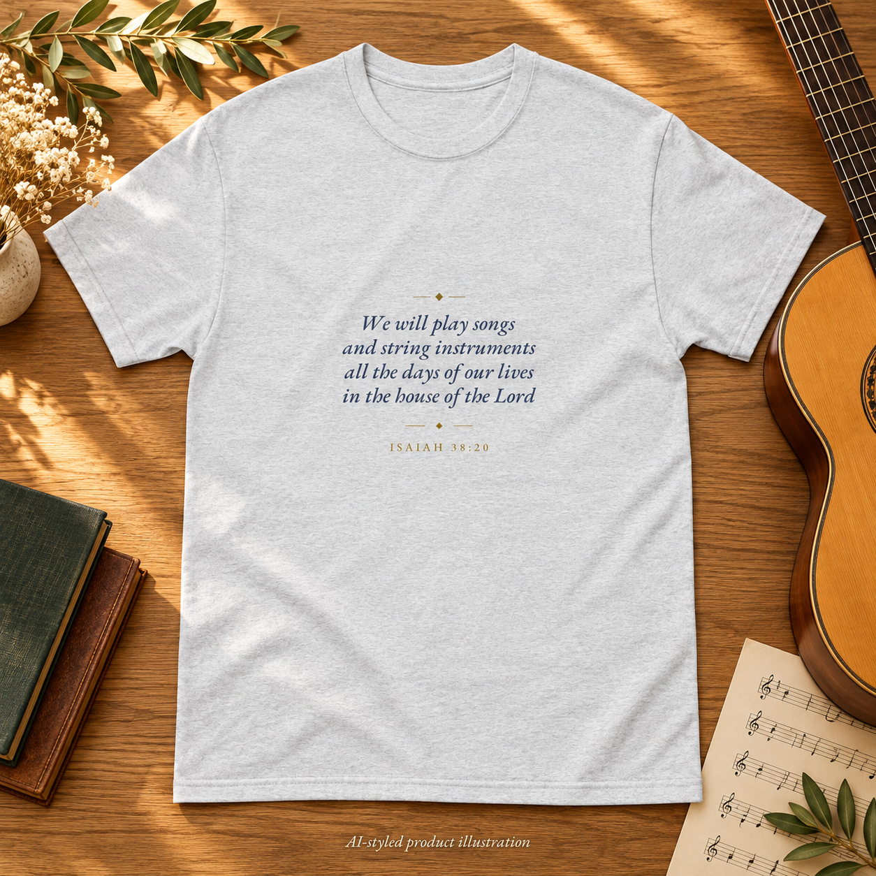 Isaiah 38:20 T-Shirt (Light Collection)
