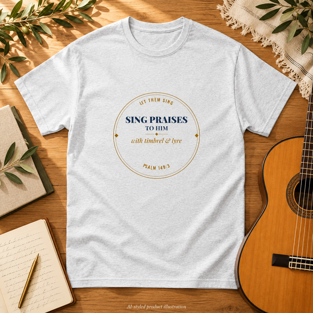 Psalm 149:3 T-Shirt (Light Collection)