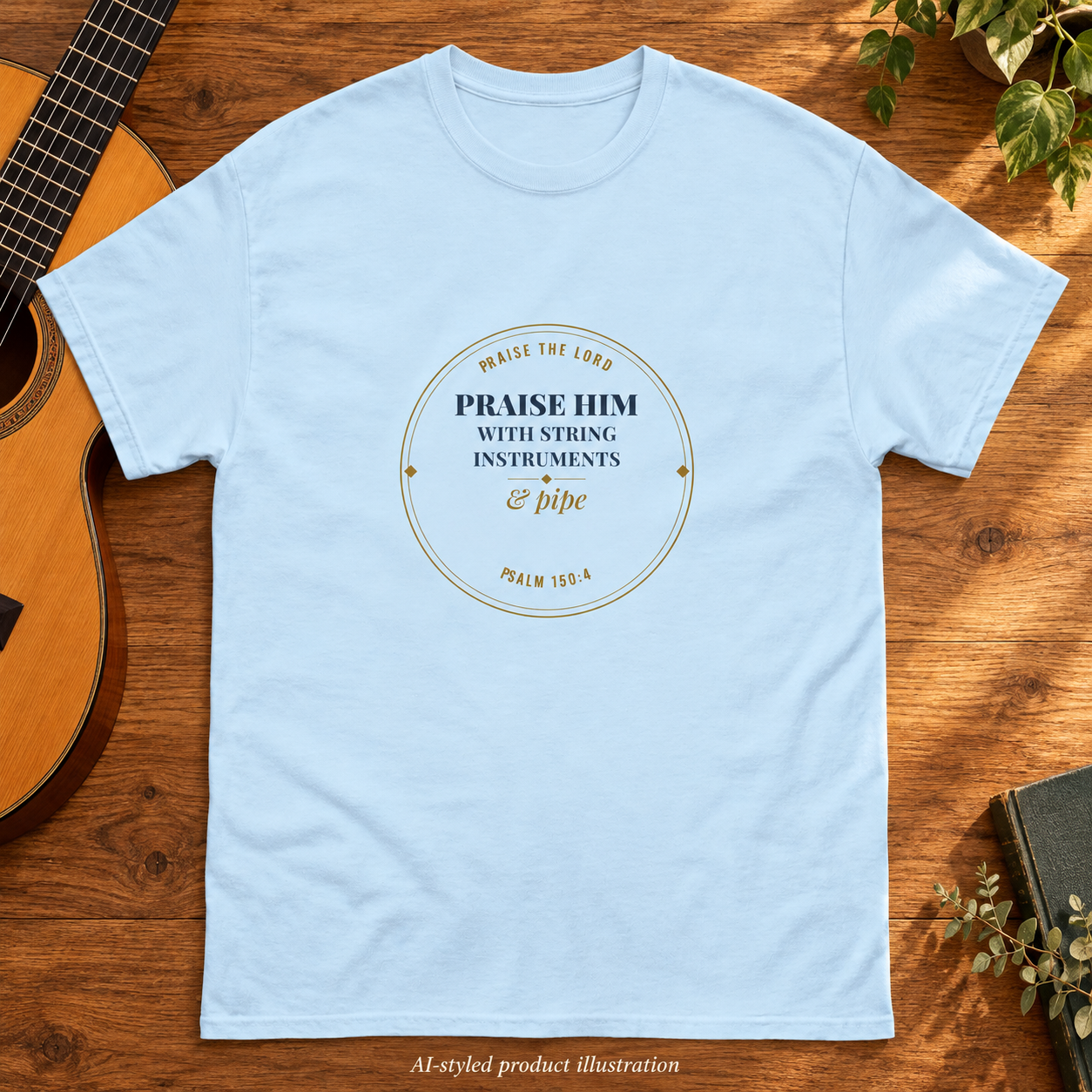 Psalm 150:4 T-Shirt (Light Collection)