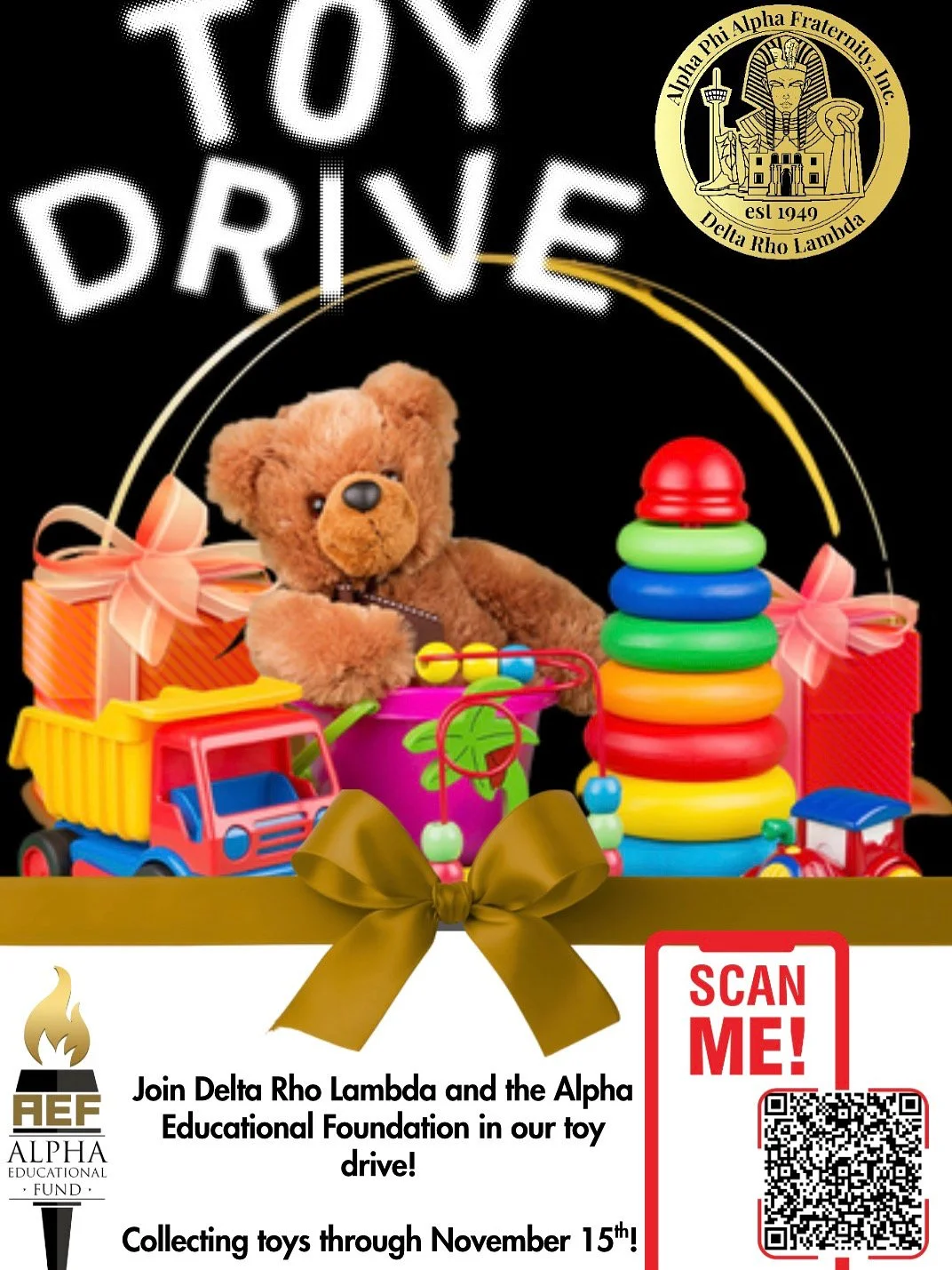 Delta Rho Lambda/Alpha Educational Fund Toy Drive