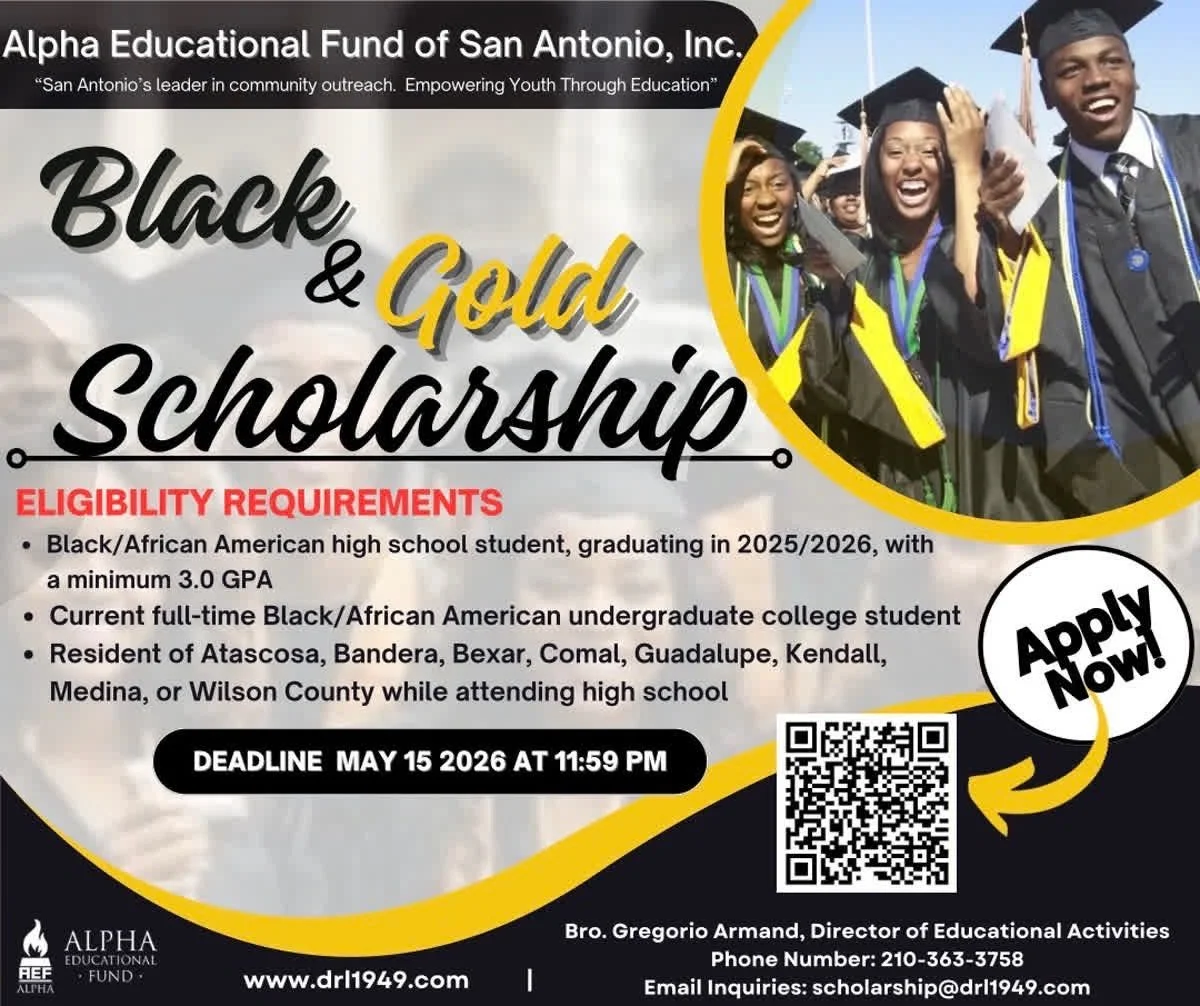 Black & Gold Scholarship Deadline