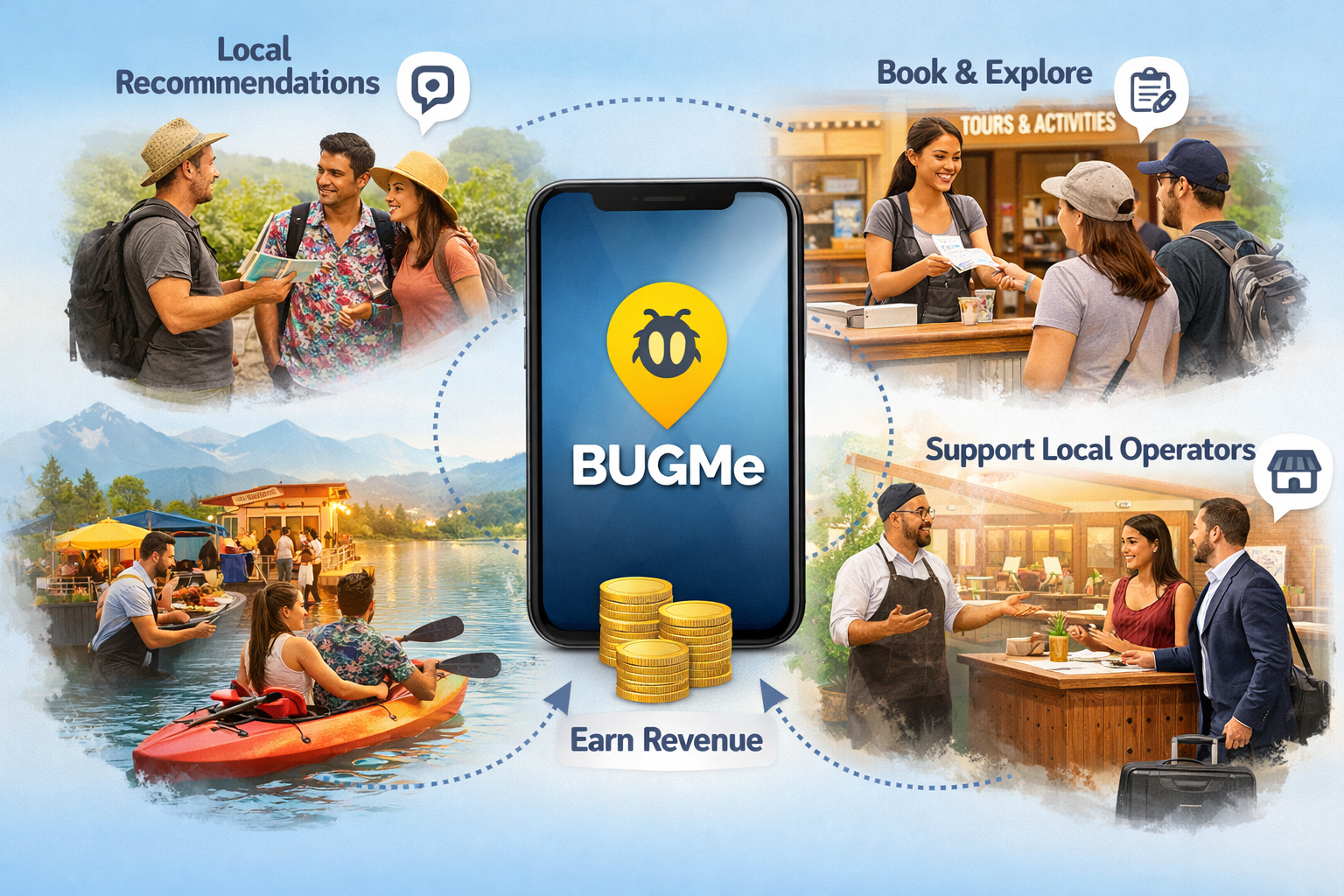 How BUGMe Works: A Better Way to Connect Travelers, Local Businesses, and Regions