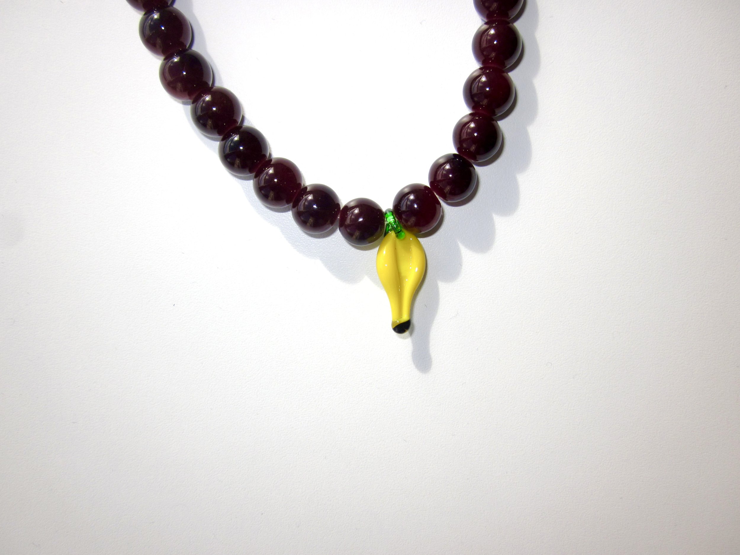 Lemon & Bordeaux Beads