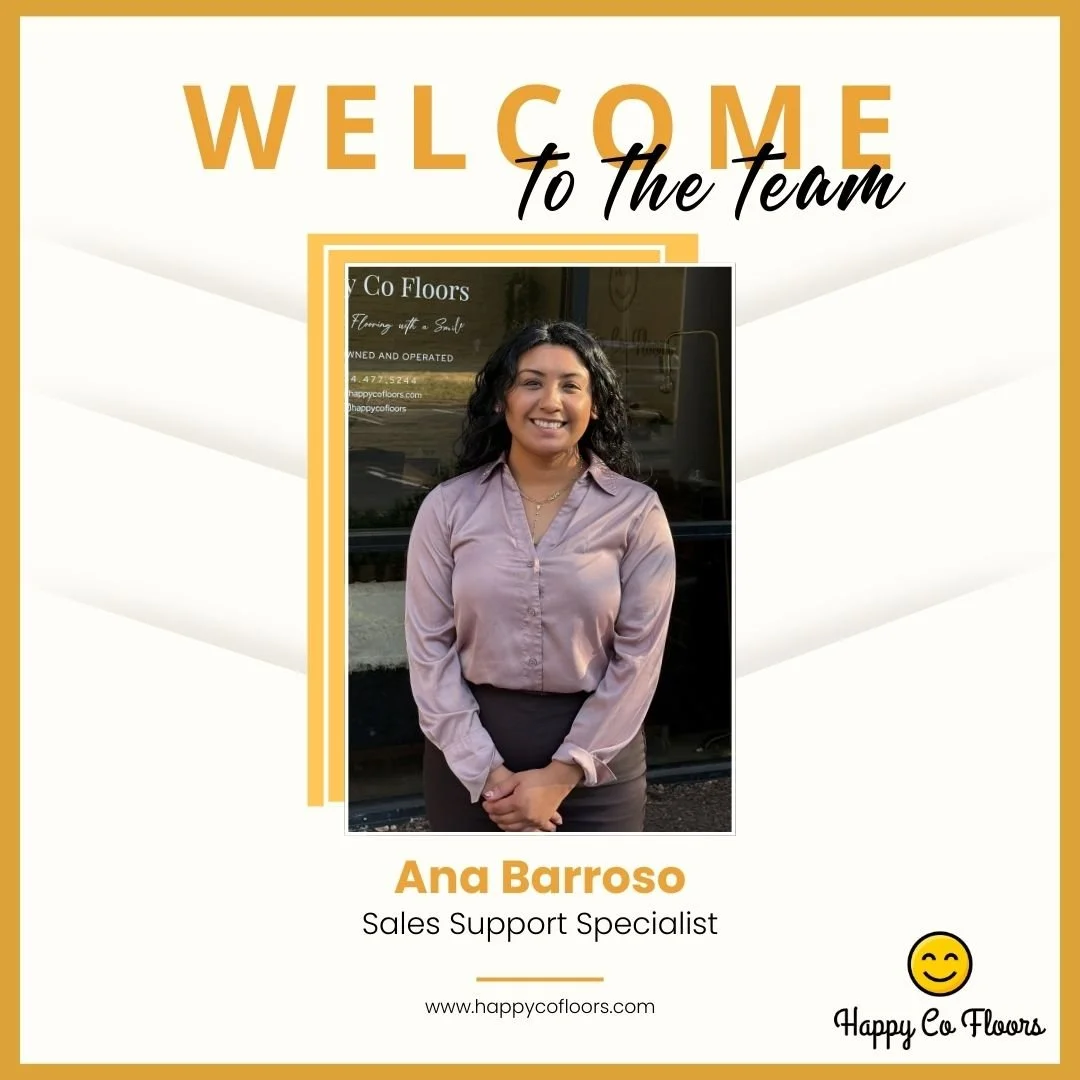 We&rsquo;re excited to welcome Ana to Happy Co Floors as our new Sales Support Specialist. Ana comes to us with a strong background in sales and customer-focused service, and brings a relationship-first mindset to everything she does.

In her role, A