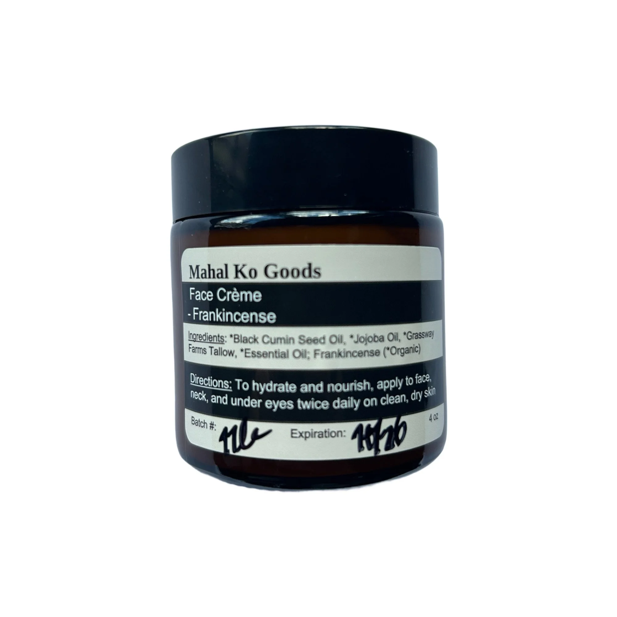 tallow face crème, frankincense (4oz) | Mahal Ko Goods