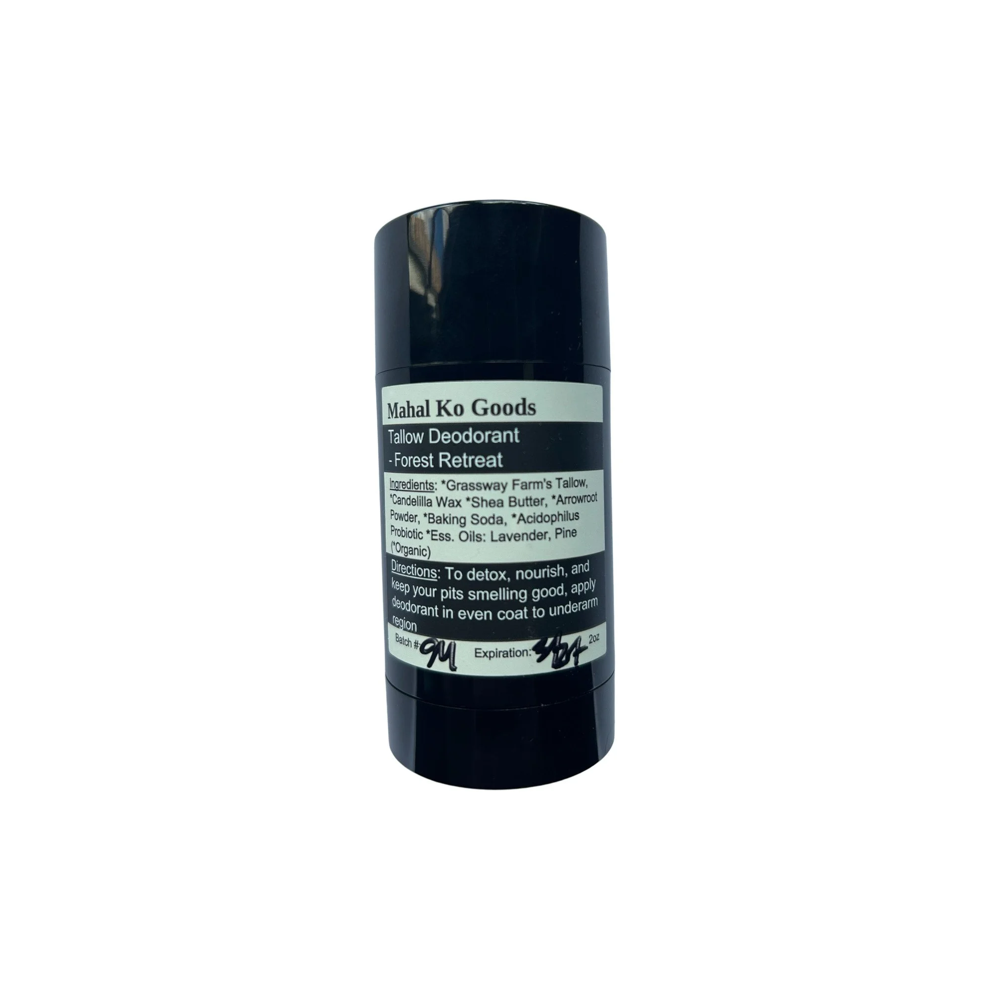 tallow deodorant, forest retreat (2oz) | Mahal Ko Goods