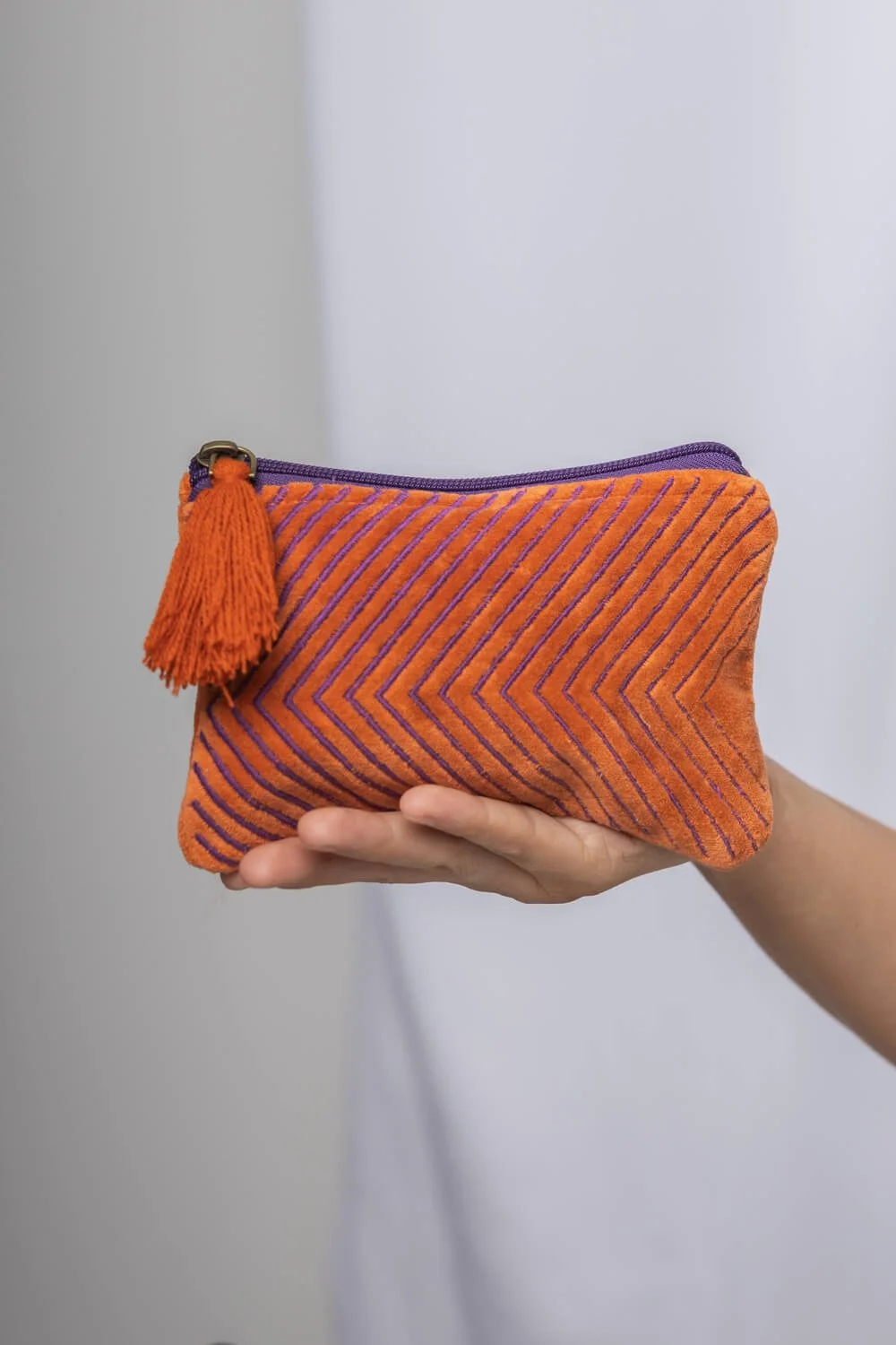 Velvet bag Geometric