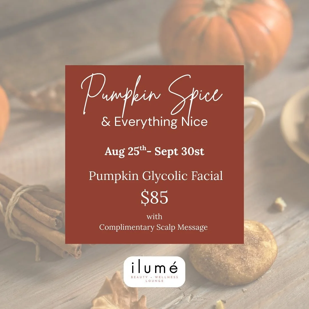 🧡Pumpkin season isn’t just for lattes! 🧡
Treat your skin to a Pumpkin Glycolic Facial + a relaxing scalp massage. Fall in love with your skin now through Sept 30 for $85! 🍁 (LIMITED time offer )
Book now ! (512) 893-3376 text or call
#Pumpk