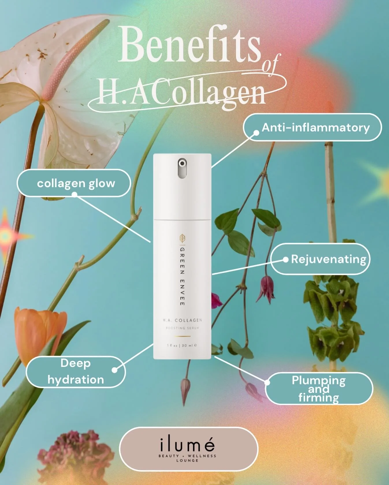 My go-to serum for fall &amp; winter! Cold weather = dry skin, and this gives me the hydration boost I need. ,plus!! it rejuvenates and so much more. 

#hacollagen #hydration #winter #spa #facials #greenenvee #greenenvypro #kyletx #budatx #atx #sanma