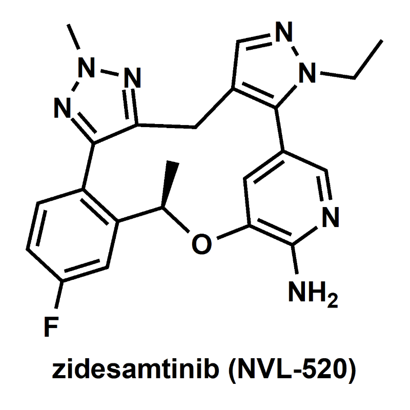 Figure 1 Chemical structure of zidesamtinib (NVL-520)