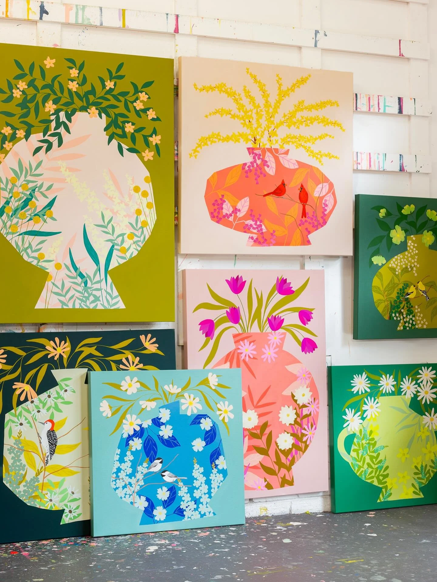These florals (&amp; more!) heading to @greggirbygallery tomorrow 💕✨