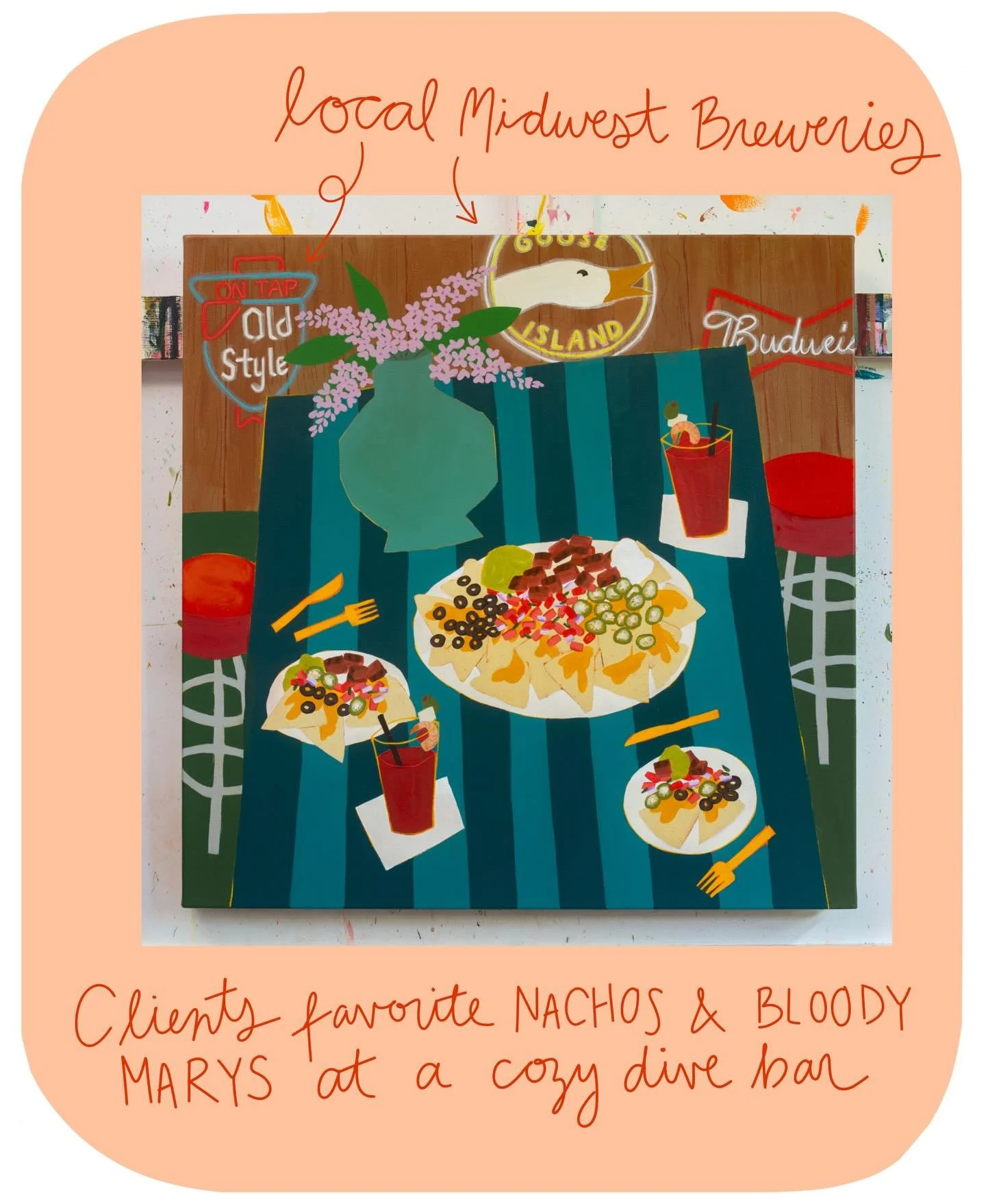 I have a couple spots open for summer commissions and thought I&rsquo;d share a few custom pieces I loved working on! The personal details are my favorite part ❤️ Reach out if you&rsquo;re interested in learning about my commission process and want t