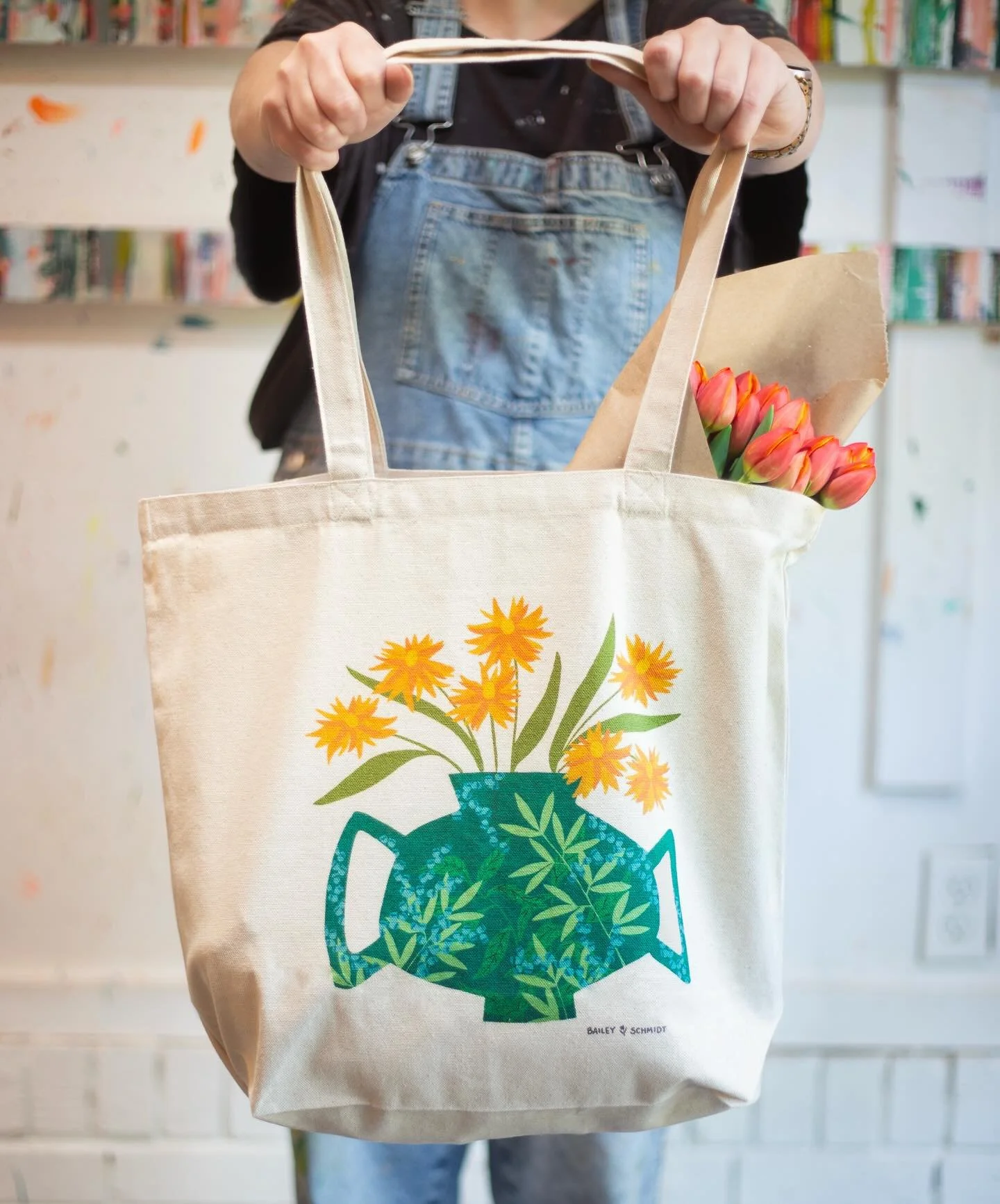 Totes are starting to arrive and I&rsquo;m making farmers market plans 🌷 Miss your chance to grab one? Let me know and I&rsquo;ll add you to the waitlist!