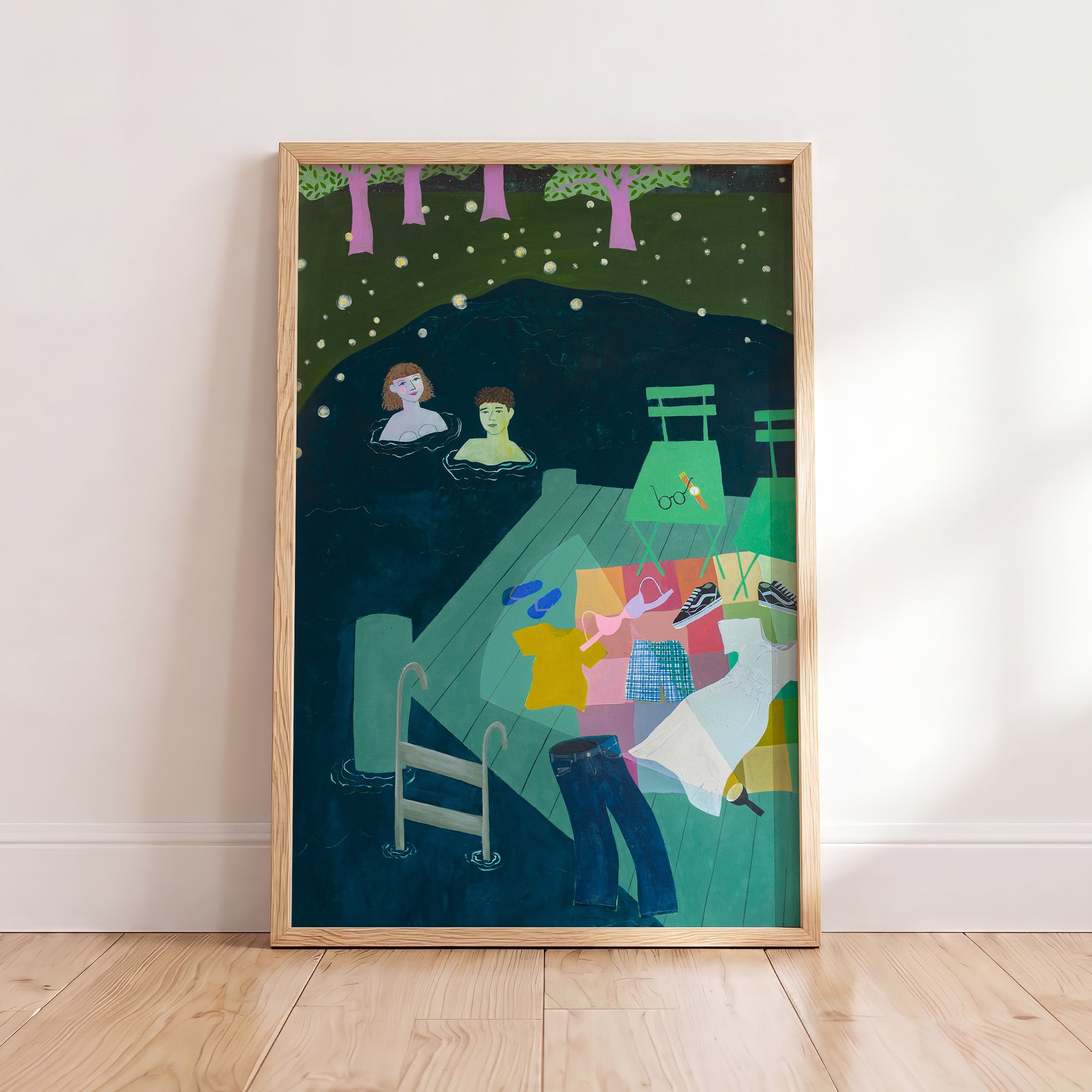 Skinny Dipping Print