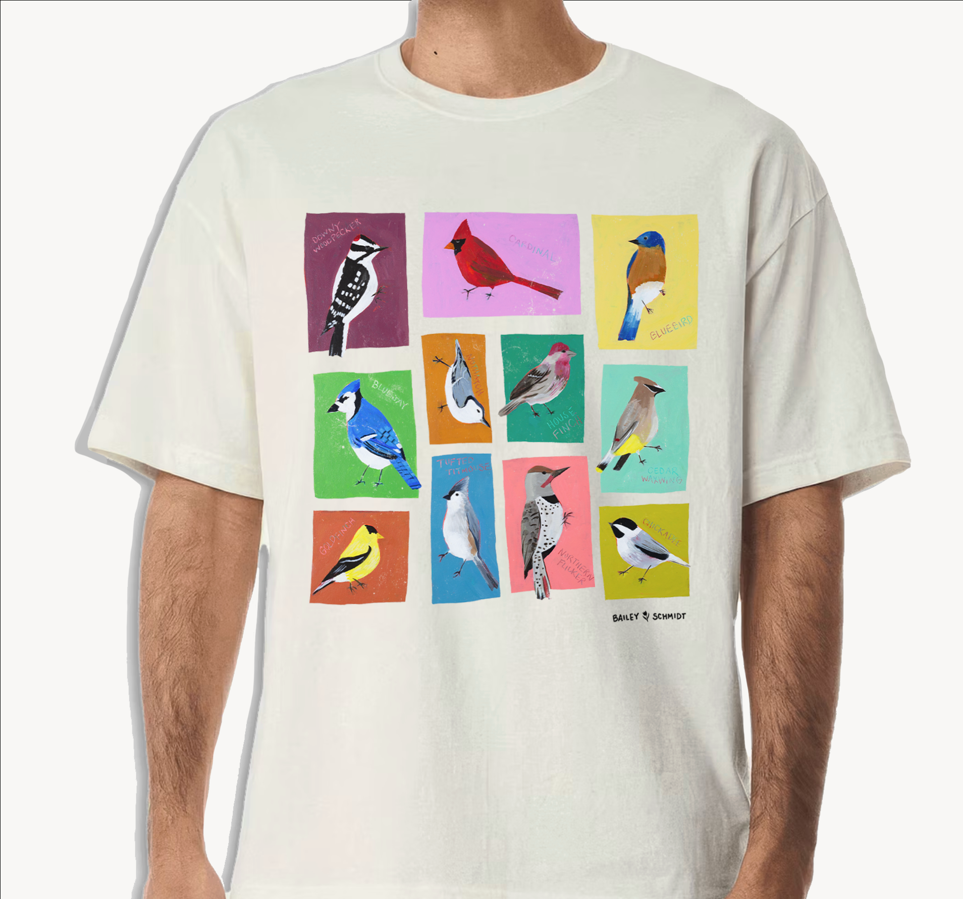 Backyard Birds standard cut t-shirt