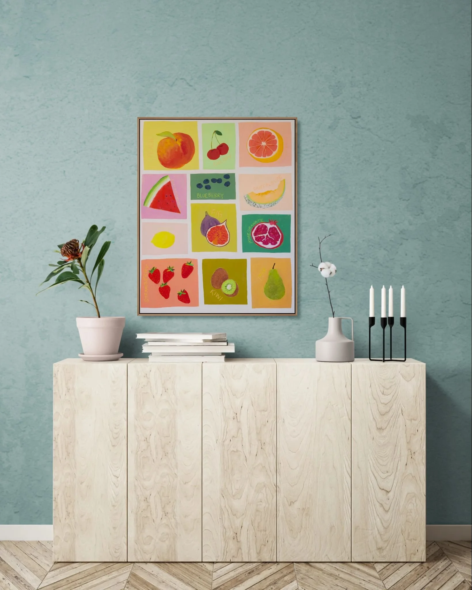 Modern wooden cabinet with plants.jpeg