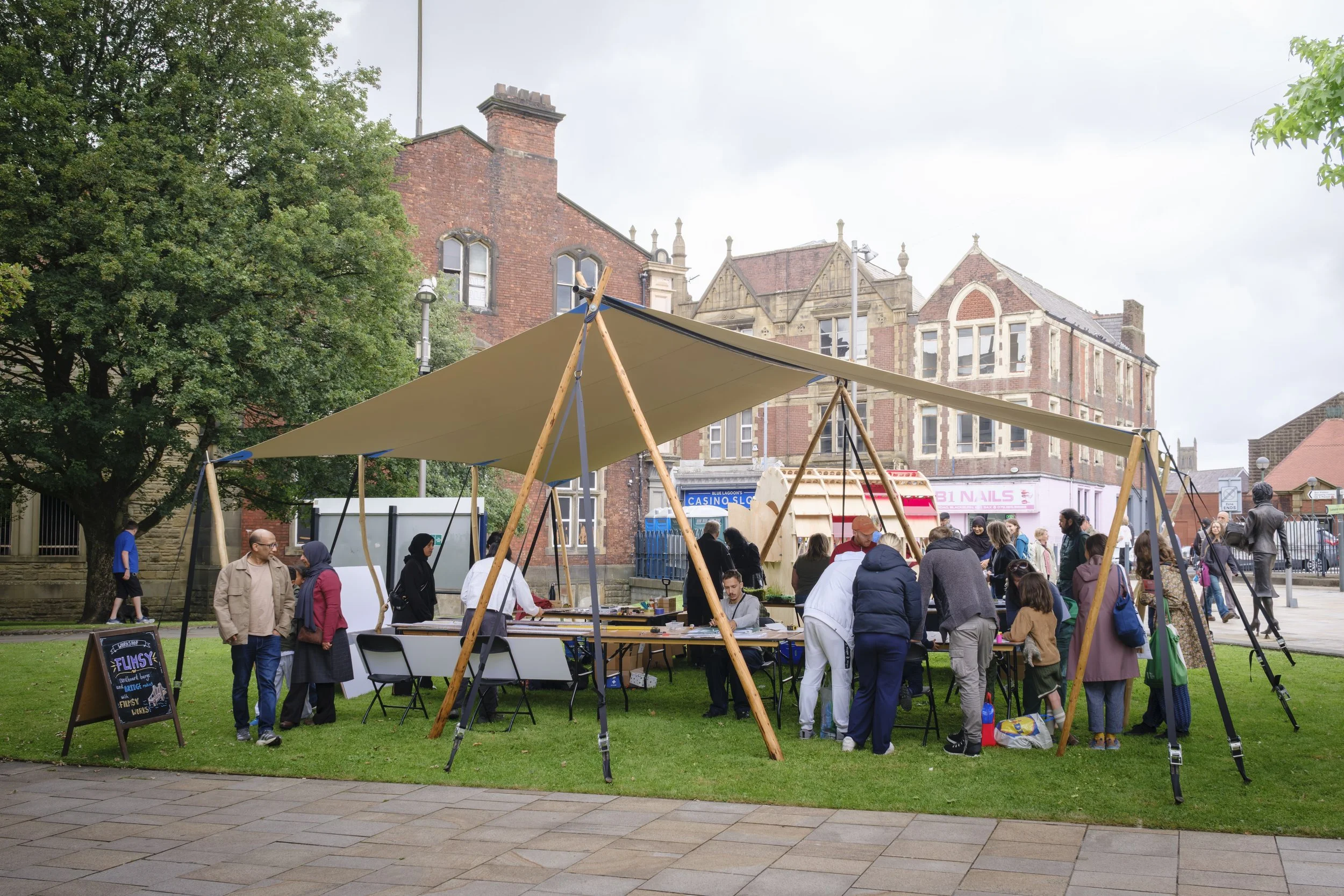 Flimsy Works X Super Slow Way Workshop at National Festival of Making