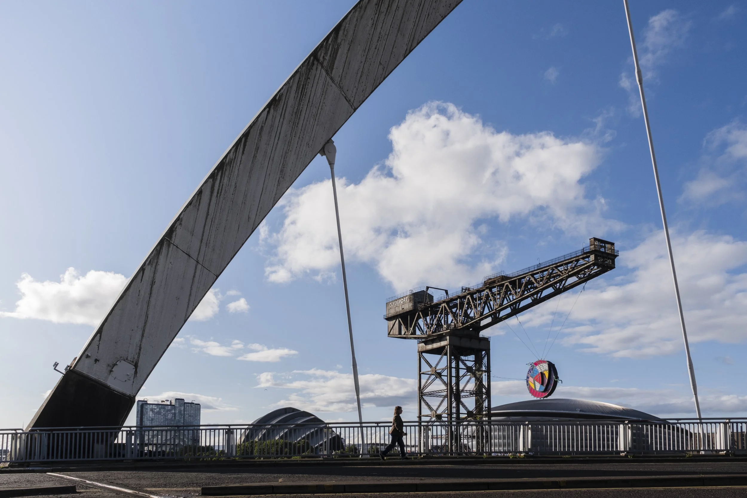 Emer Tumilty X NEWSUBSTANCE, The Glasgow Rose, Finnieston Crane, for the Glasgow 2026 Commonwealth Games