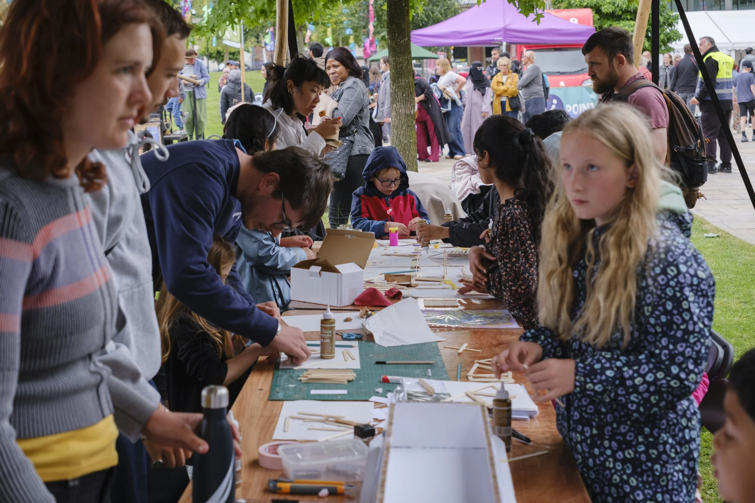 Flimsy Works X Super Slow Way Workshop at National Festival of Making