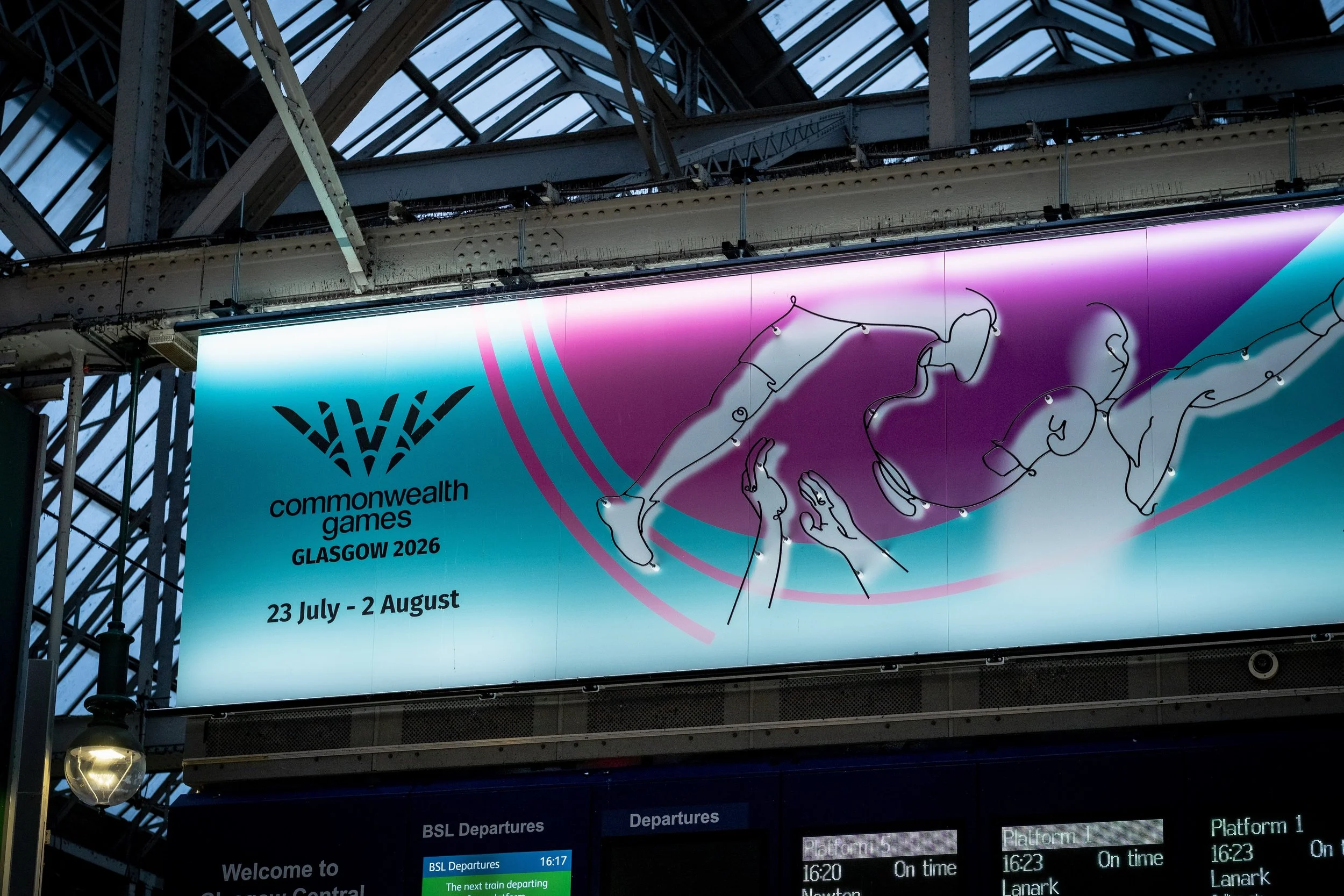 Glasgow Common Wealth Games Clock for NEWSUBSTANCE
