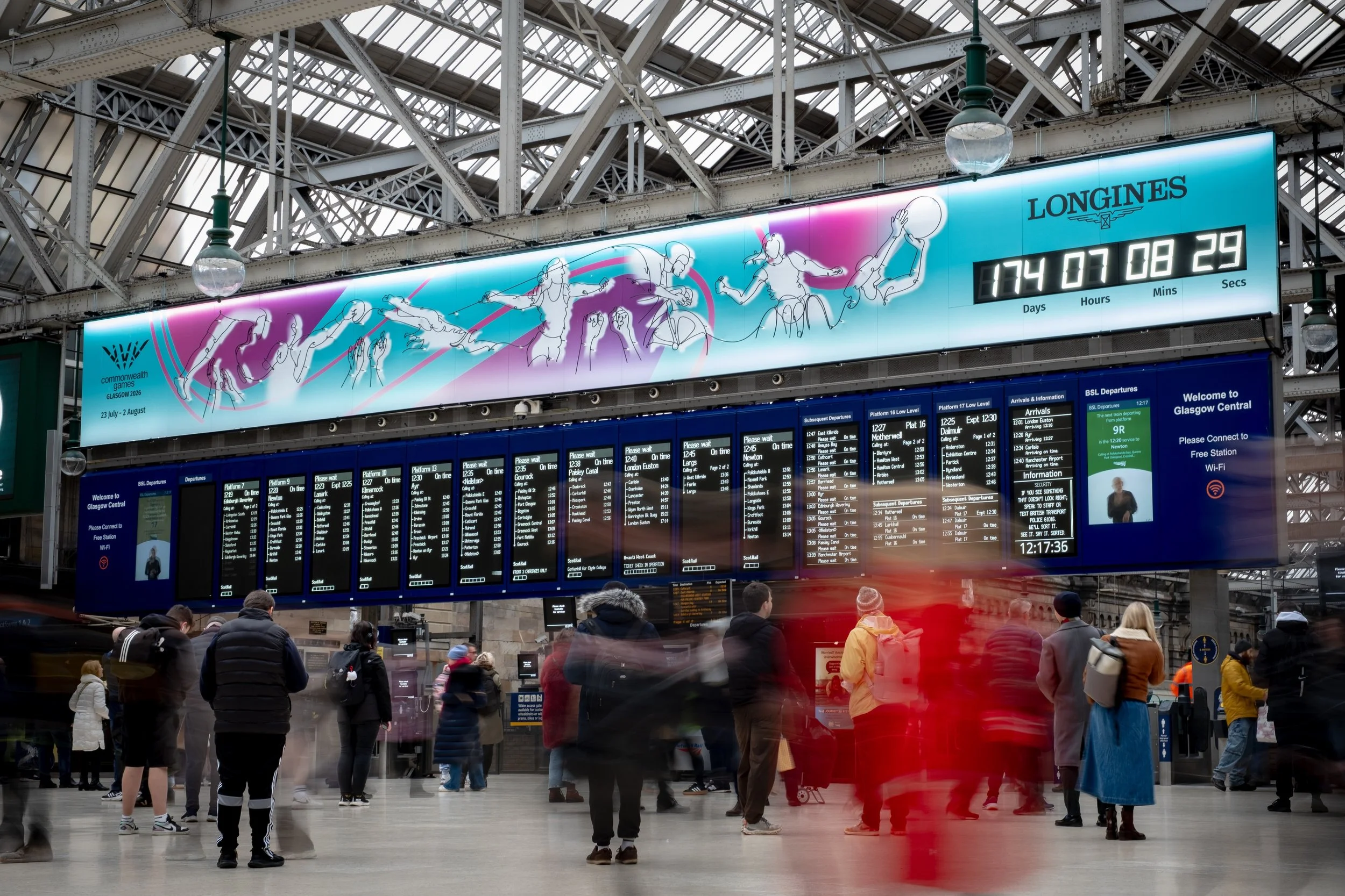Glasgow Common Wealth Games Clock for NEWSUBSTANCE