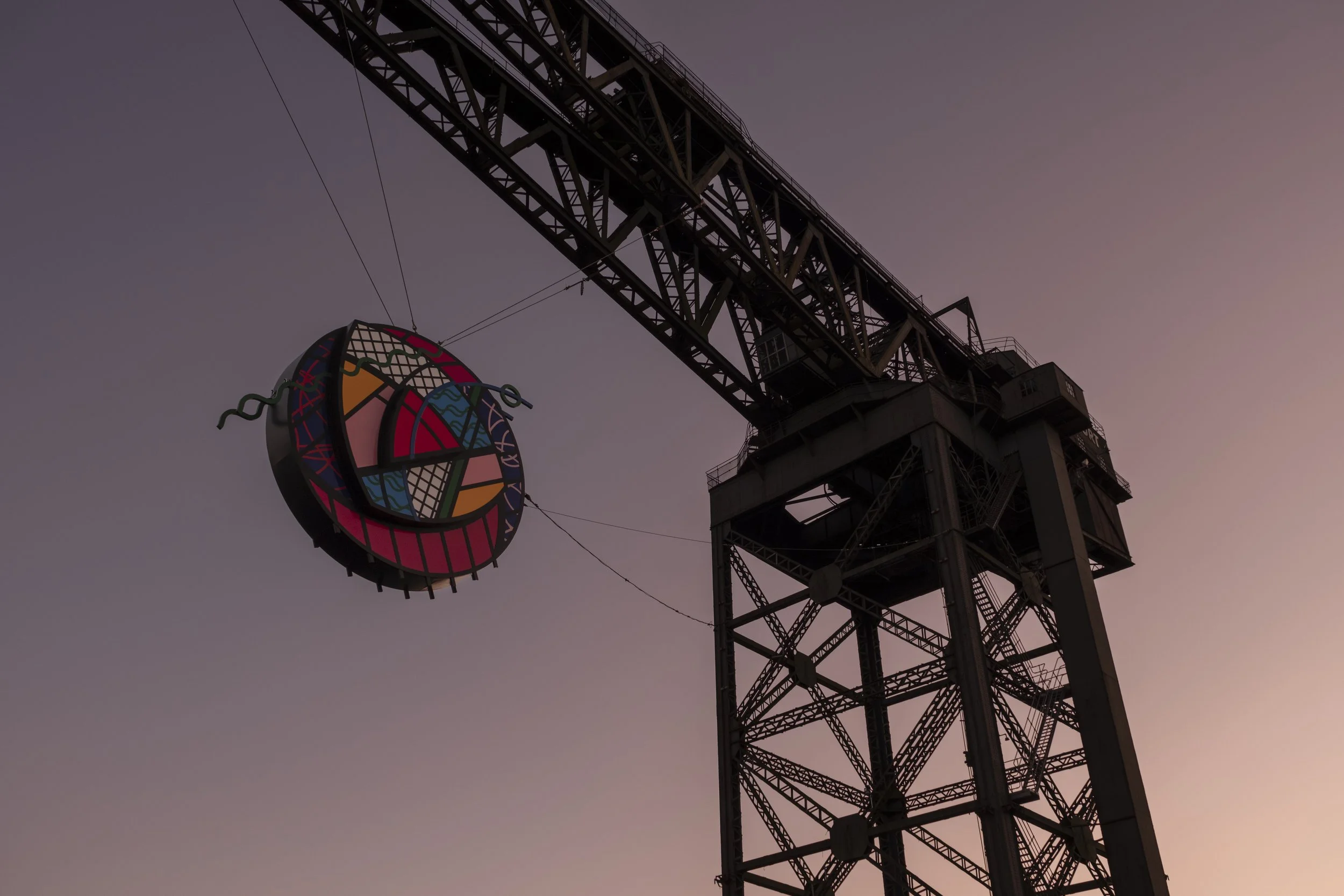 Emer Tumilty X NEWSUBSTANCE, The Glasgow Rose, Finnieston Crane, for the Glasgow 2026 Commonwealth Games