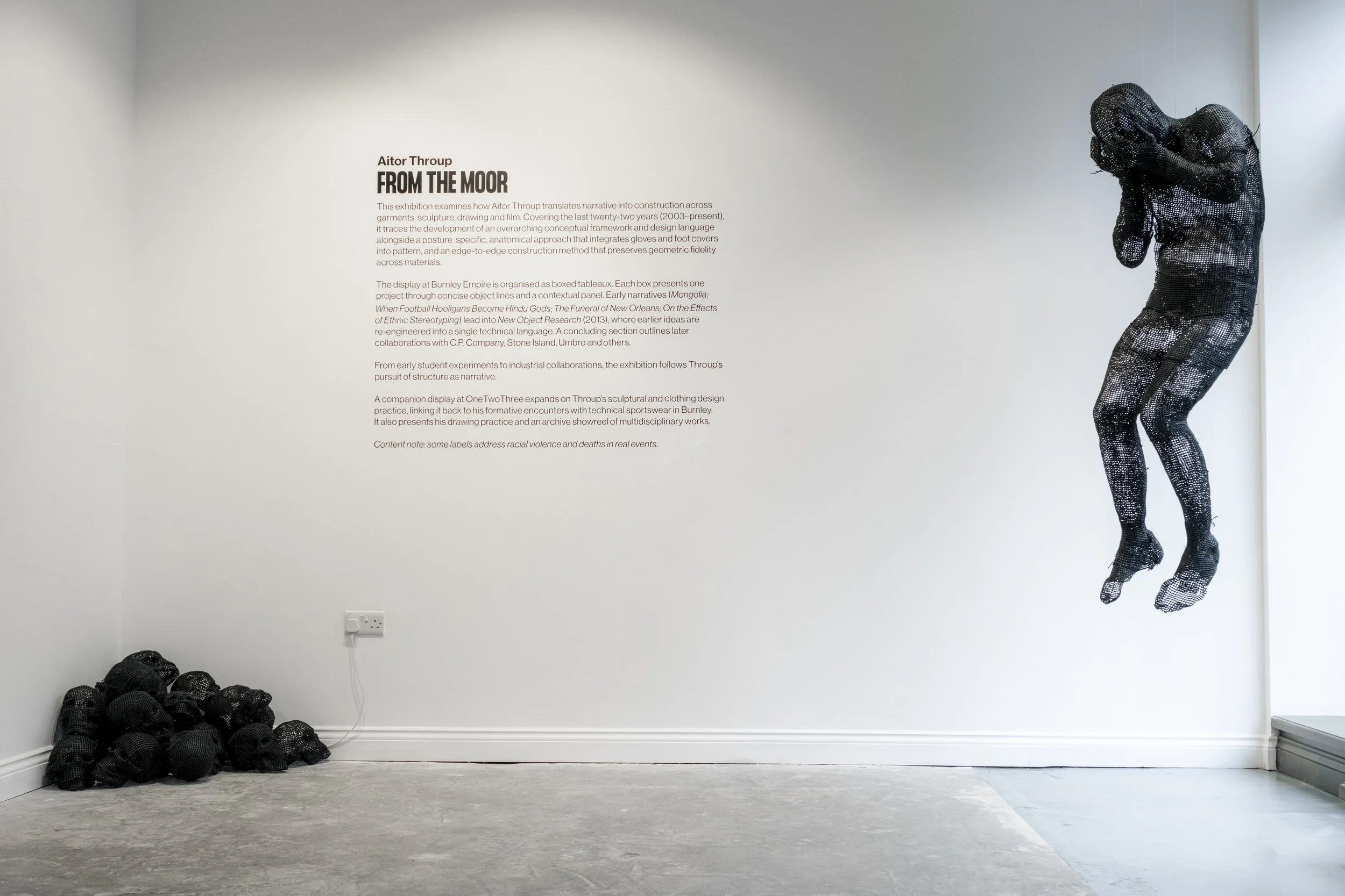 Aitor Throup, FROM THE MOOR, Introductory Exhibition at OneTwoThree Gallery