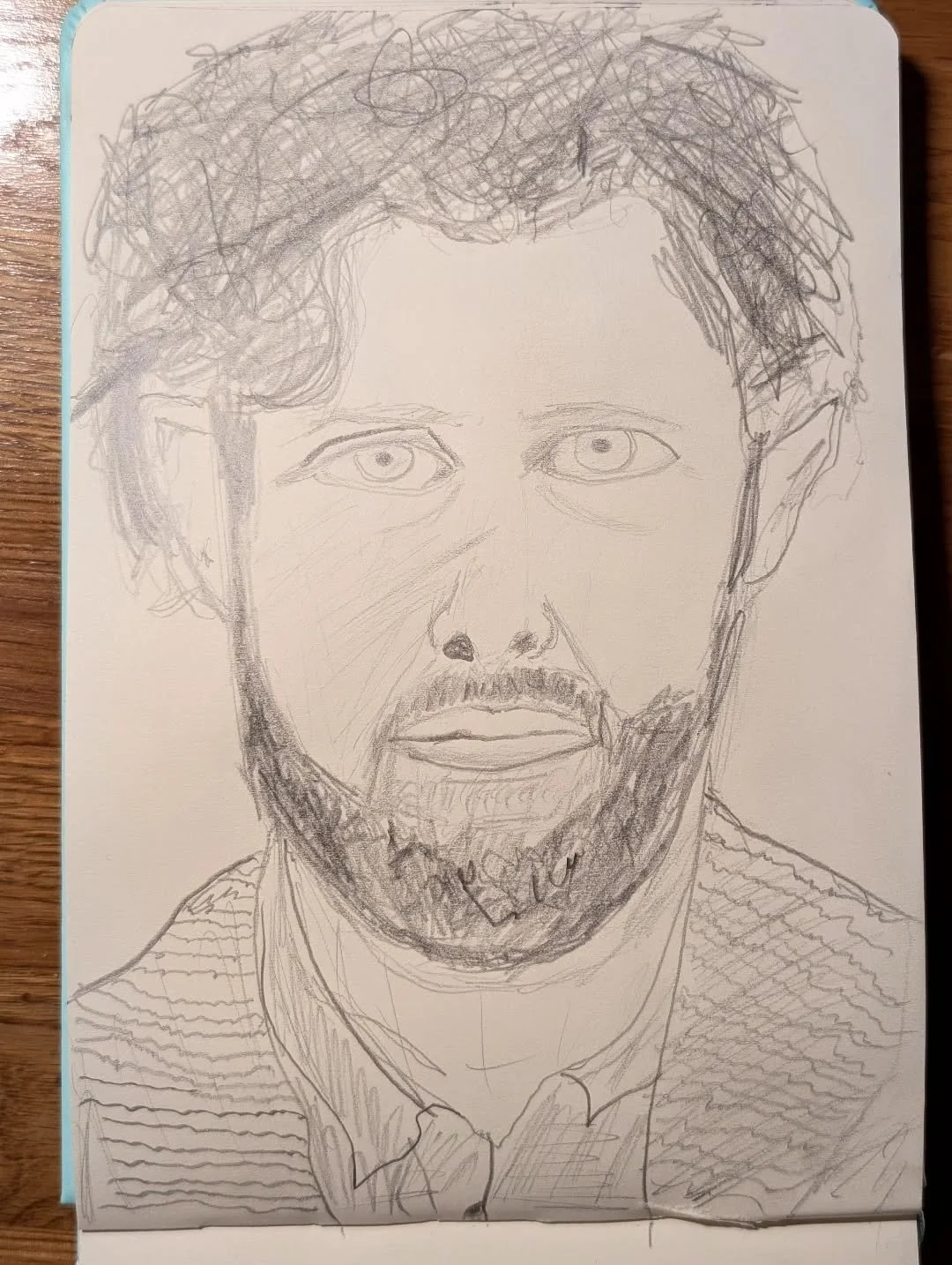 Self portrait in pencil.
December 21st 2025.

All the world is running on a mystic code.