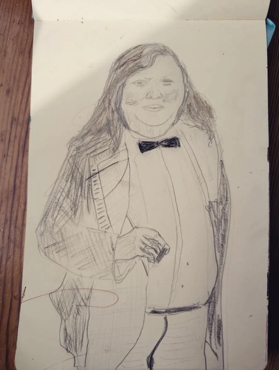 "You're looking well, Pet"

Pencil drawing , March 4th 2026.