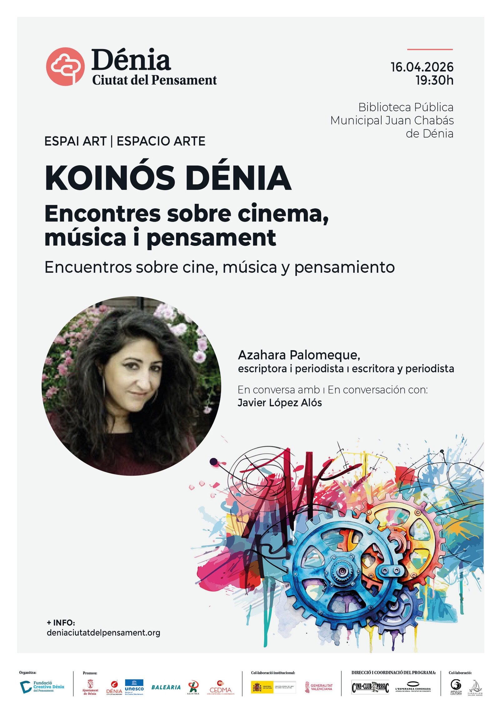 Azahara Palomeque completa el aforo en el encuentro Koinós Dénia (Alicante)