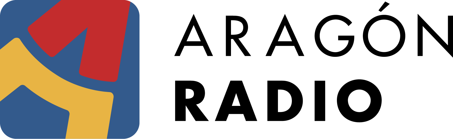 Logotipo de TV Azteca con texto y diseño colorido