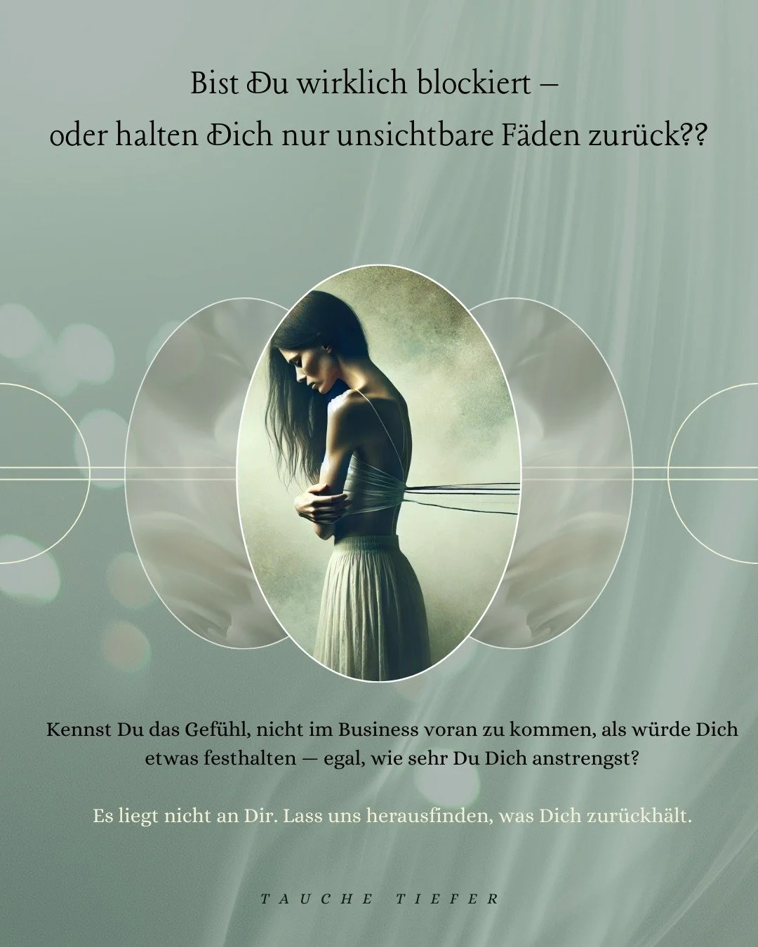 Glaubenss&auml;tze sind wie unsichtbare F&auml;den, die Dich zur&uuml;ckhalten &mdash; Zeit, sie zu l&ouml;sen.

Du hast scheinbar alles probiert.
Du hast manifestiert, visualisiert, Affirmationen aufgeschrieben und geackert.

Und doch f&uuml;hlt es 