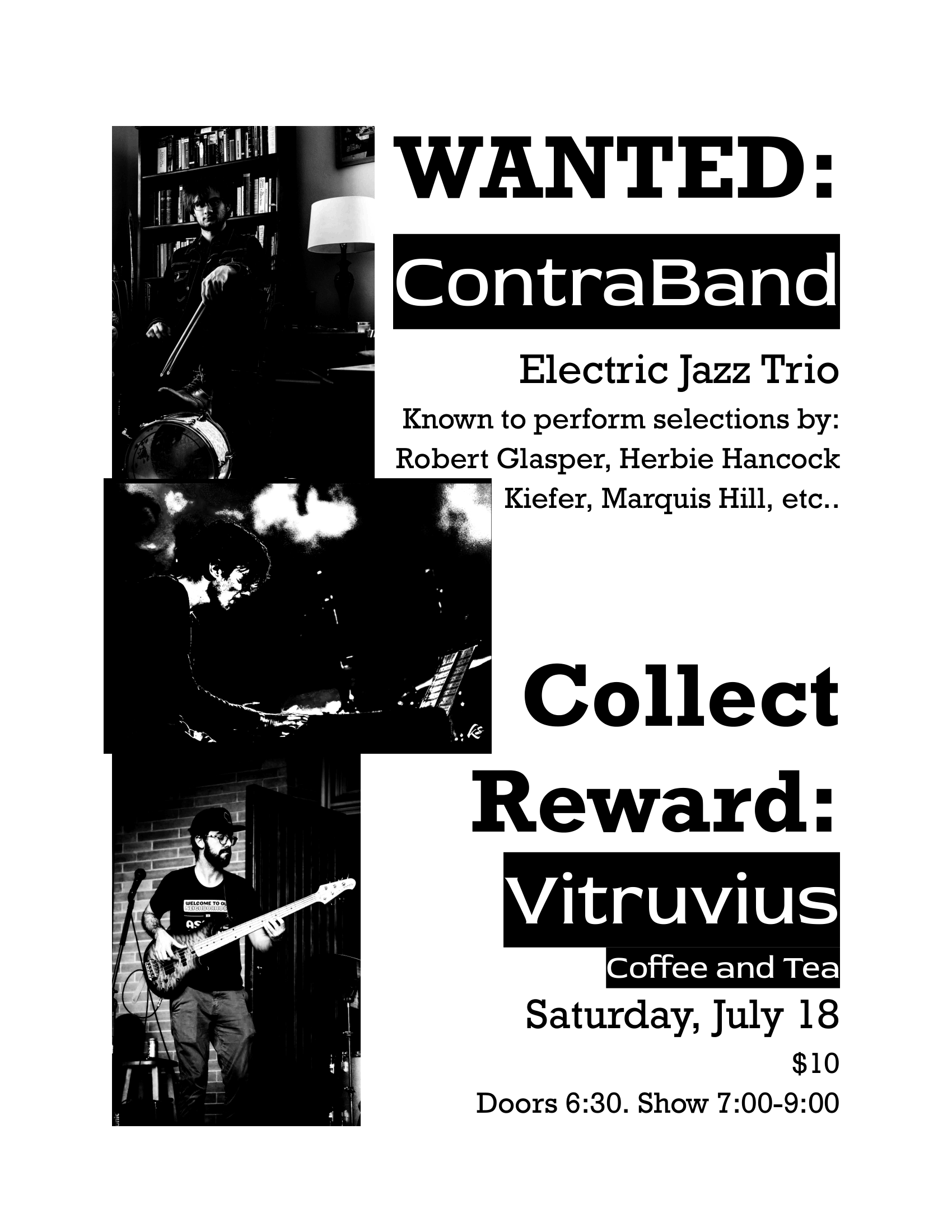 ContraBand Live at Vitruvius Coffee and Tea 