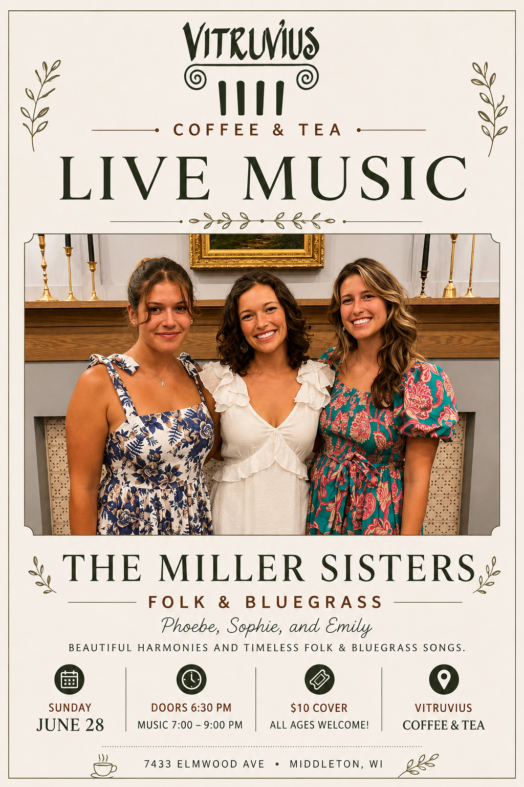 The Miller Sisters Live at Vitruvius Coffee &amp; Tea
