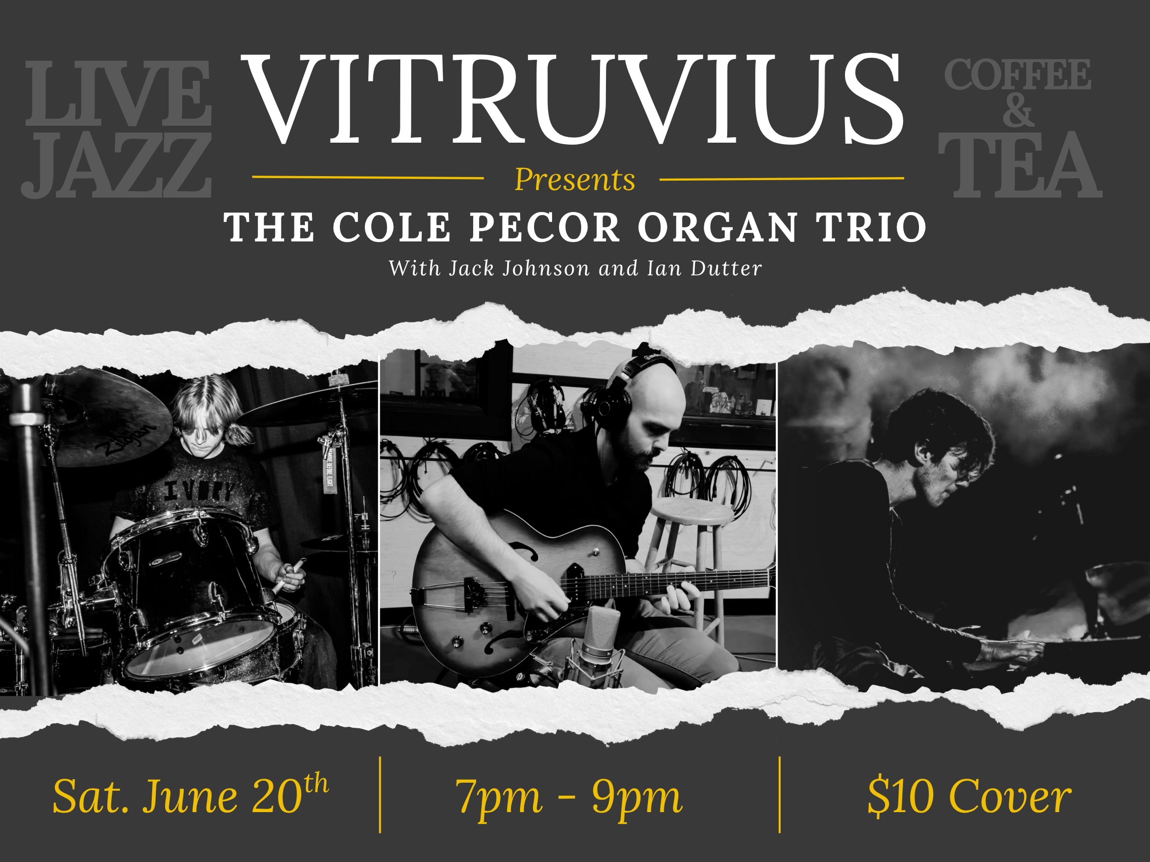 Organ Trio Live at Vitruvius Coffee and Tea 