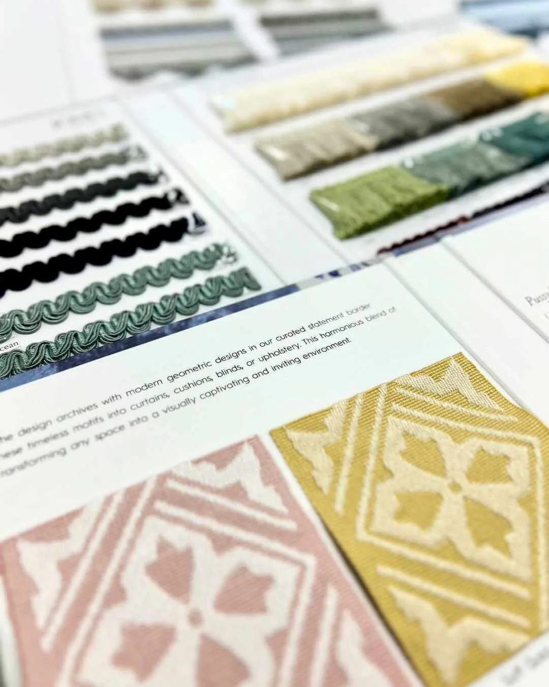 Laura Ashley Border and Anniversary trimming collection books open