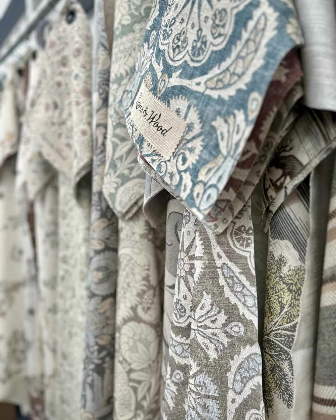 Layers of Lewis &amp; Wood Fabrics
