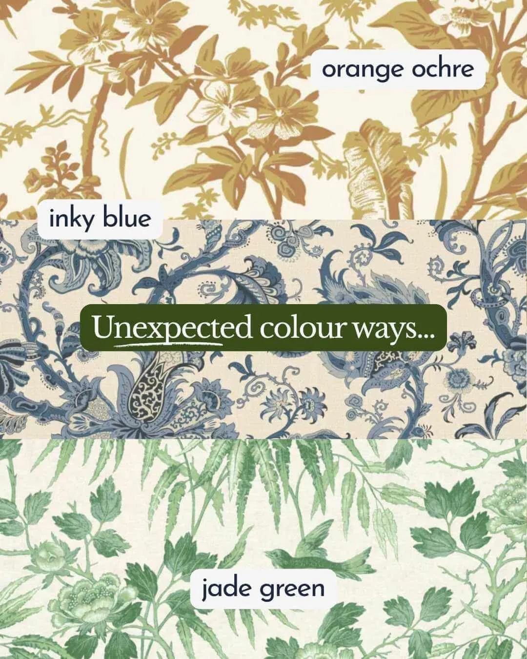 Unexpected colour ways...