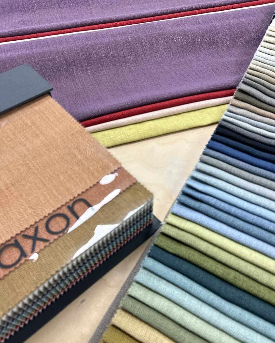 Colourful fabric selections - Saxon