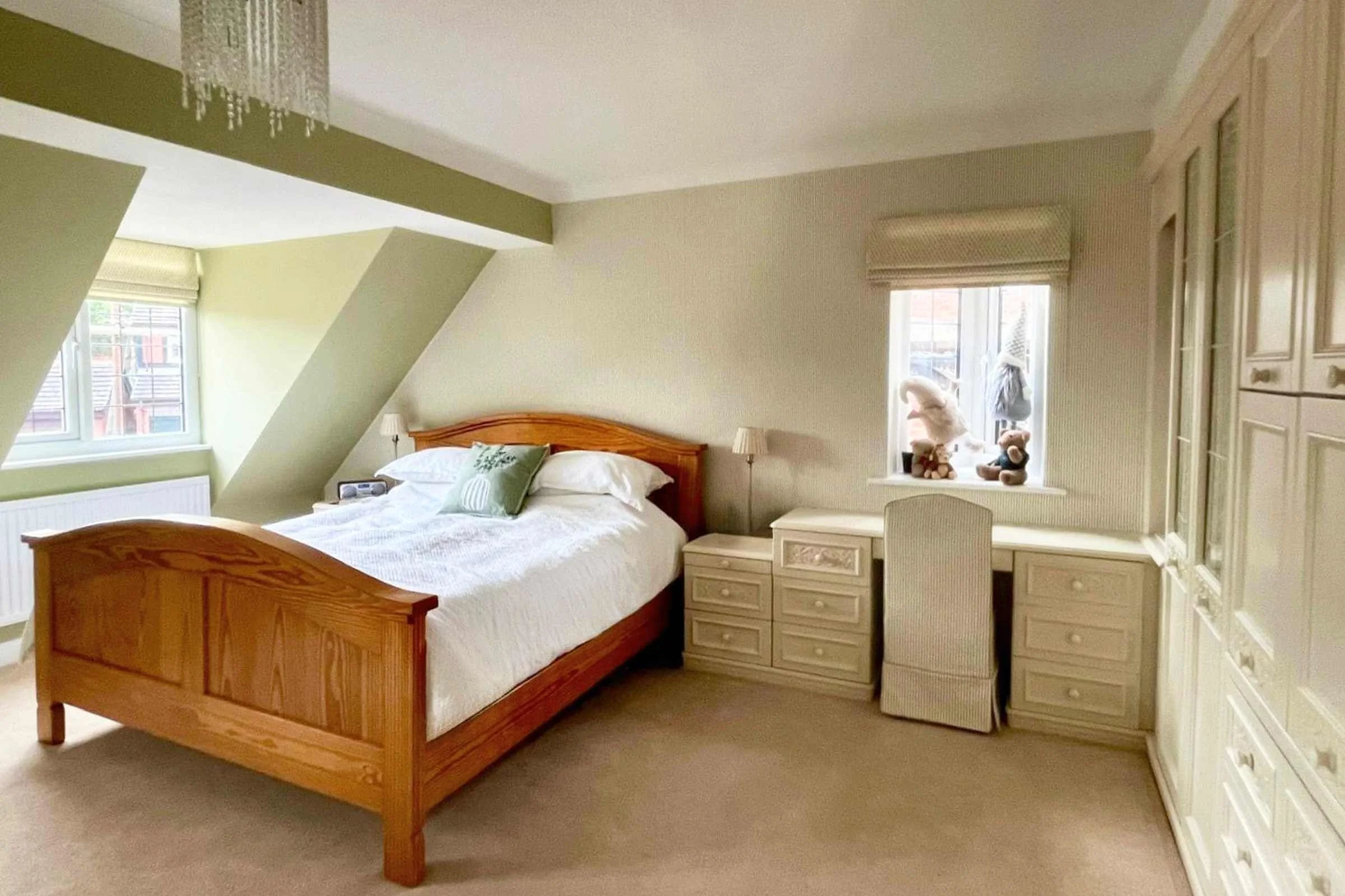 Customer Photo - After shot of "pattern drenched" room - using The Pure Edit wallpaper and fabric - By Aconite Interiors Clitheroe