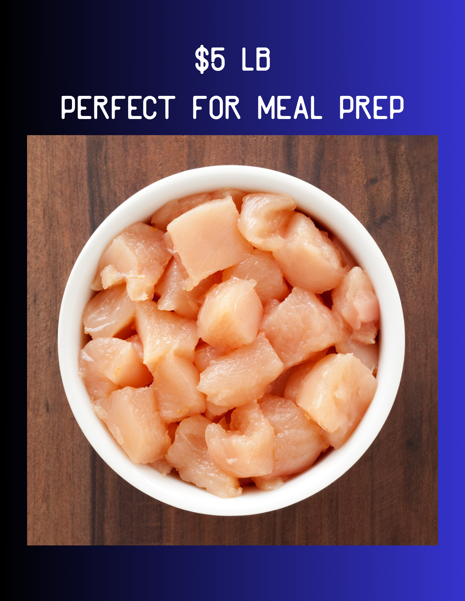 Meal Prep: Diced Chicken breast