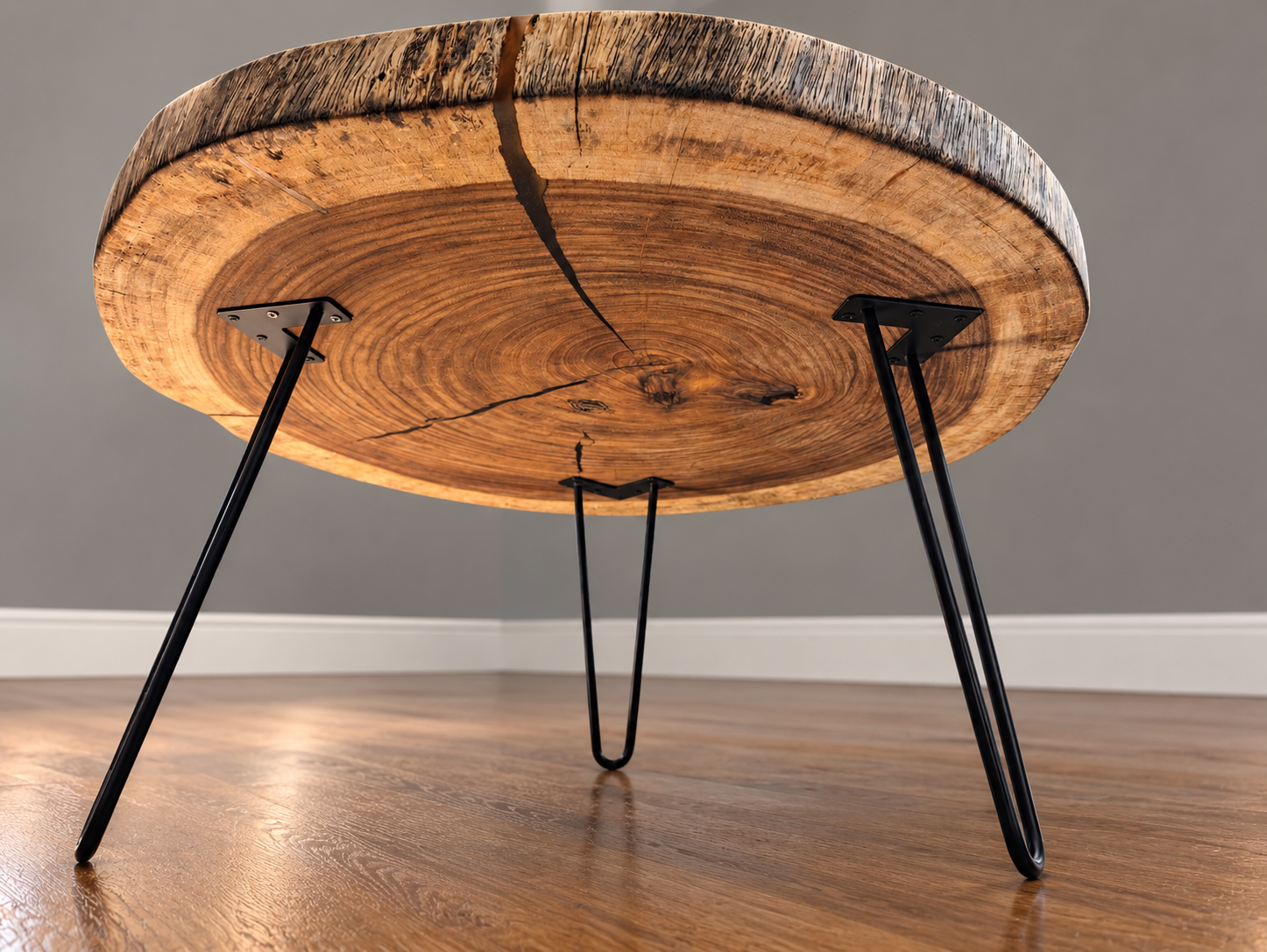 South American Parota Live-Edge Coffee Table
