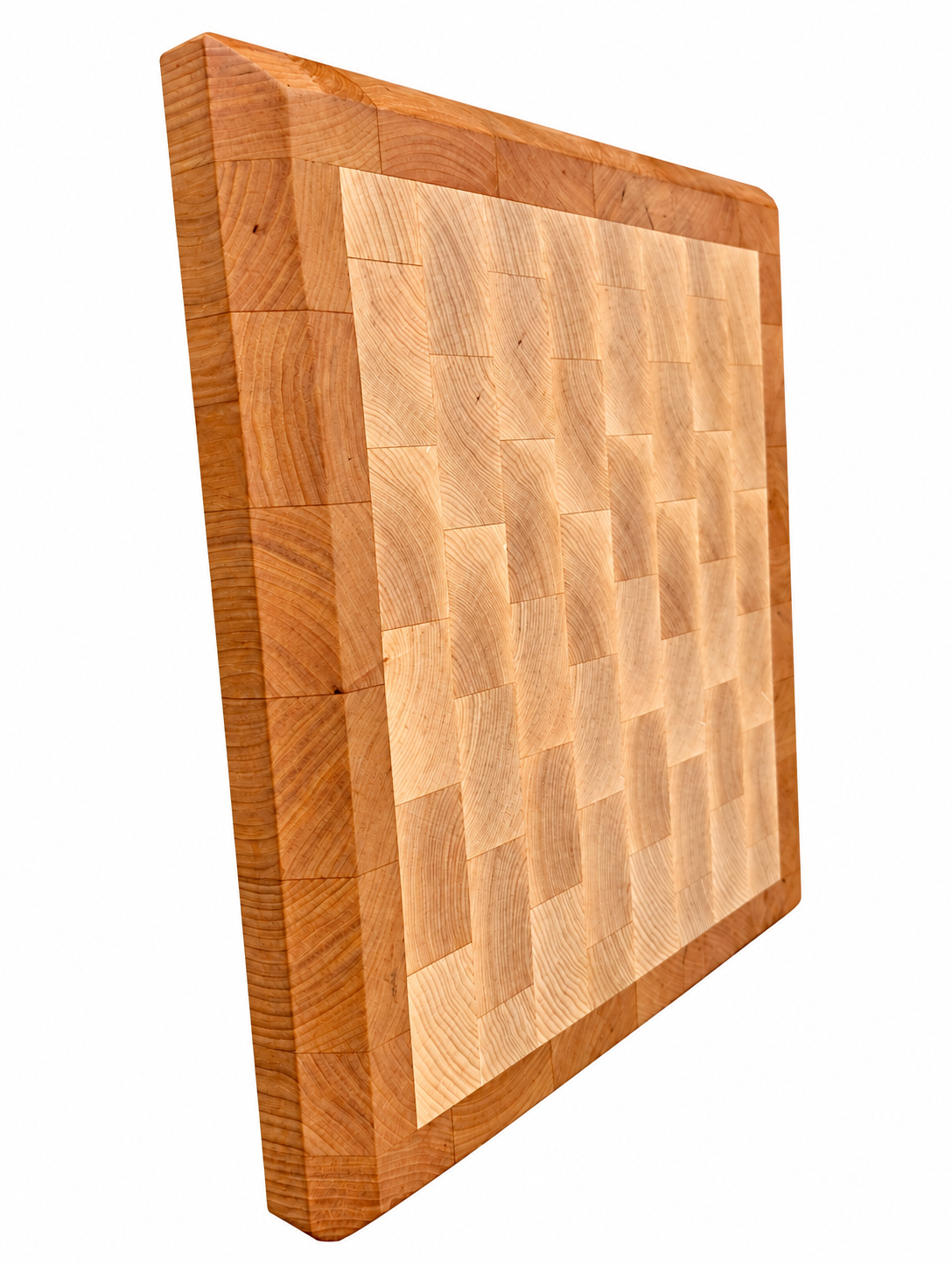 Heirloom End-Grain Maple & Cherry Butcher Block Cutting Board