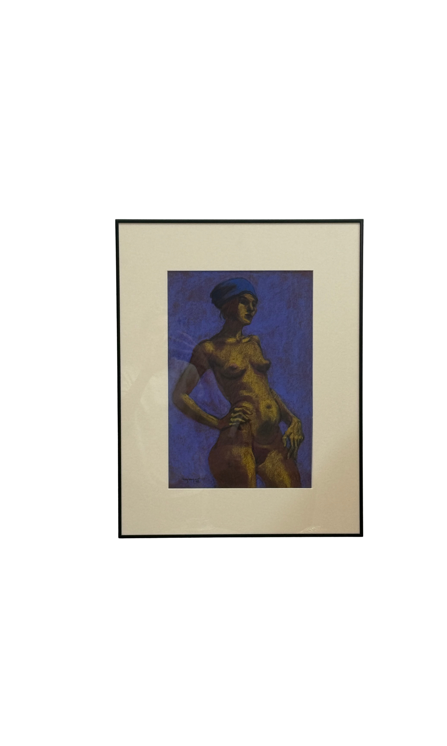 Original Samuel Clayberger Mid-Century Style Female Nude
