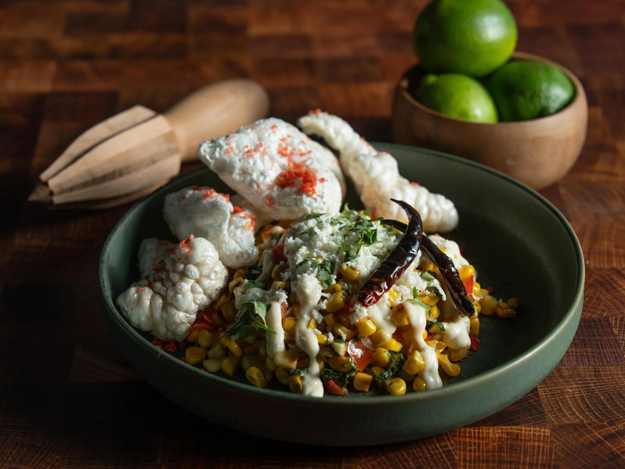 Esquites with Pork Rinds