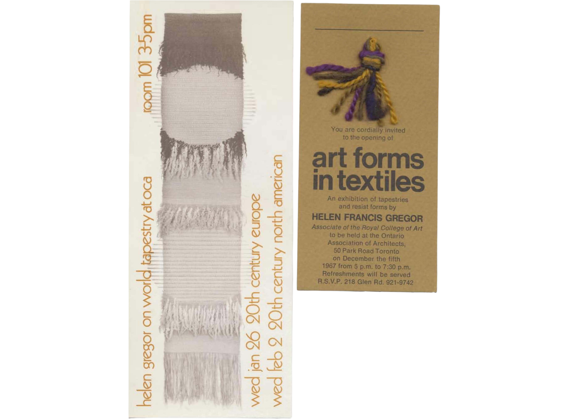 Helen Francis Gregor's First Exhibition and Lecture — Undated