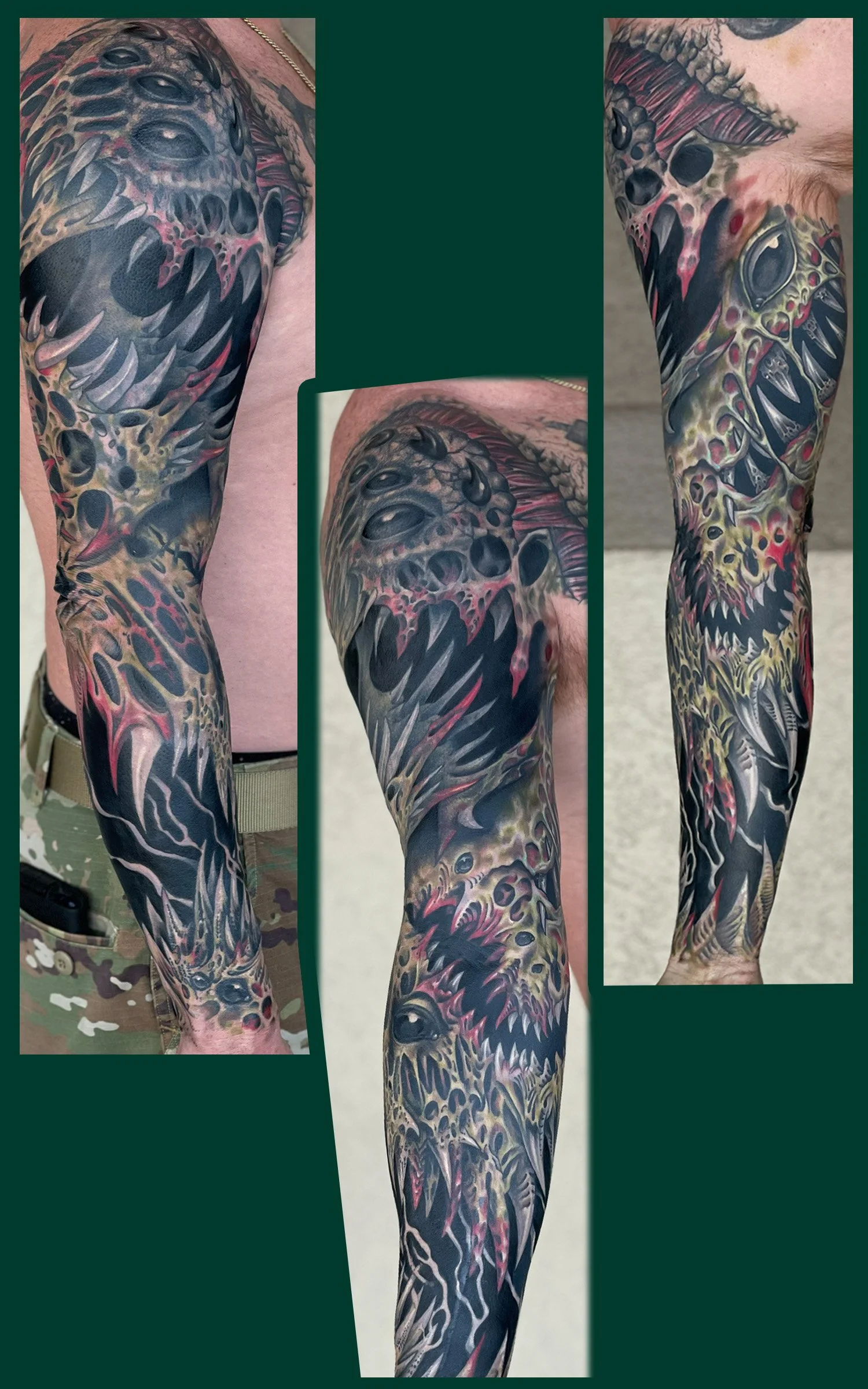 A Masterful Abstract Monster design in color illustrative realism 