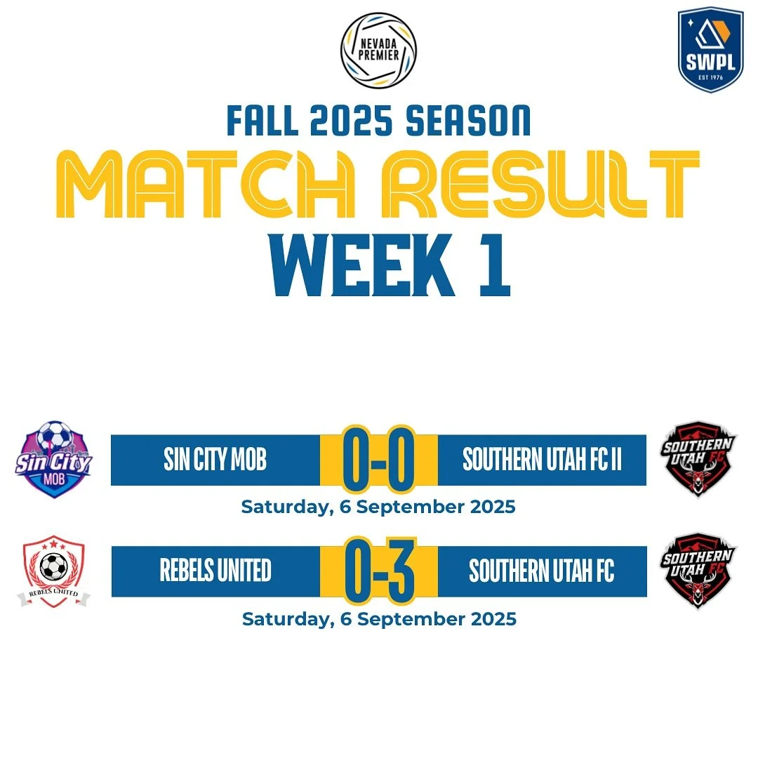 Southern Utah FC Wins Nevada Premier League Opener