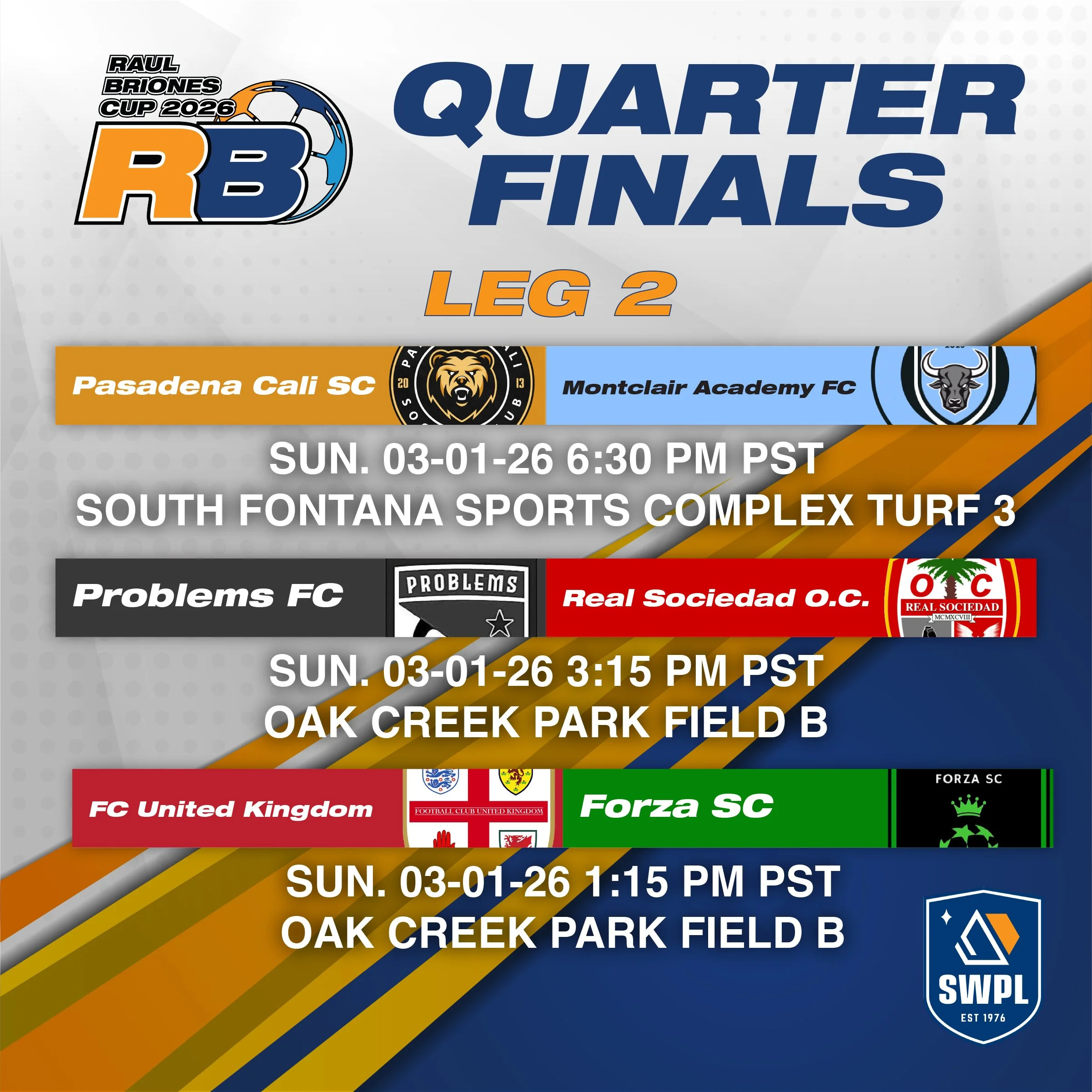 Expect A Surprise As Briones Cup Quarterfinal Second Legs Get Underway