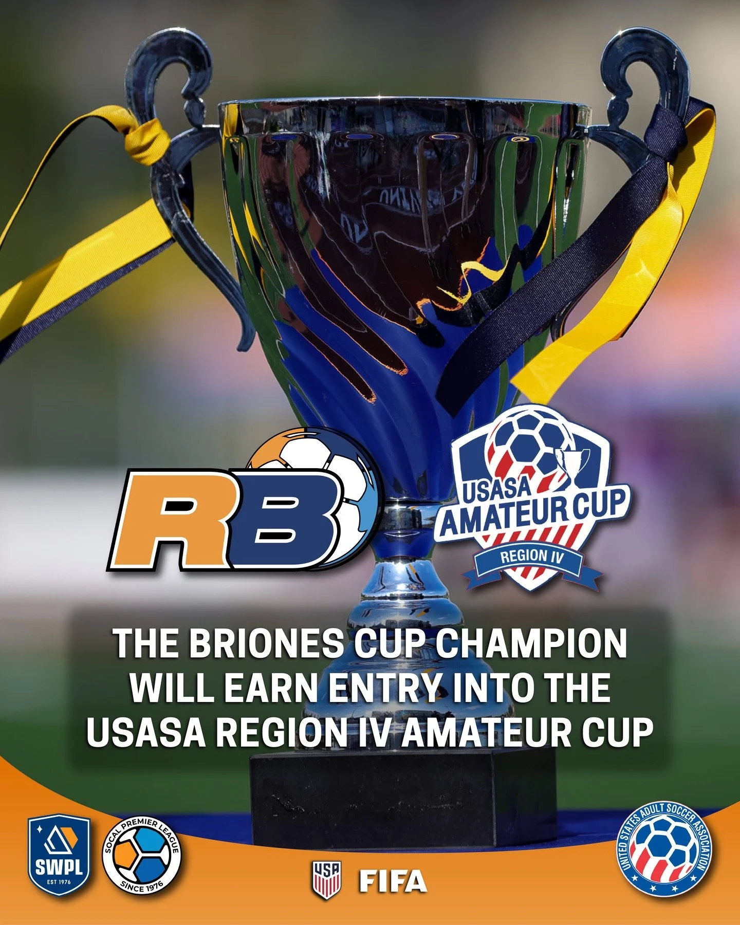 This year, our Briones Cup Champion will earn entry into the USASA Region IV Amateur Cup! The Briones Cup Final is scheduled for Sunday, May 17th. #SWPLsoccer #USASA #BrionesCup